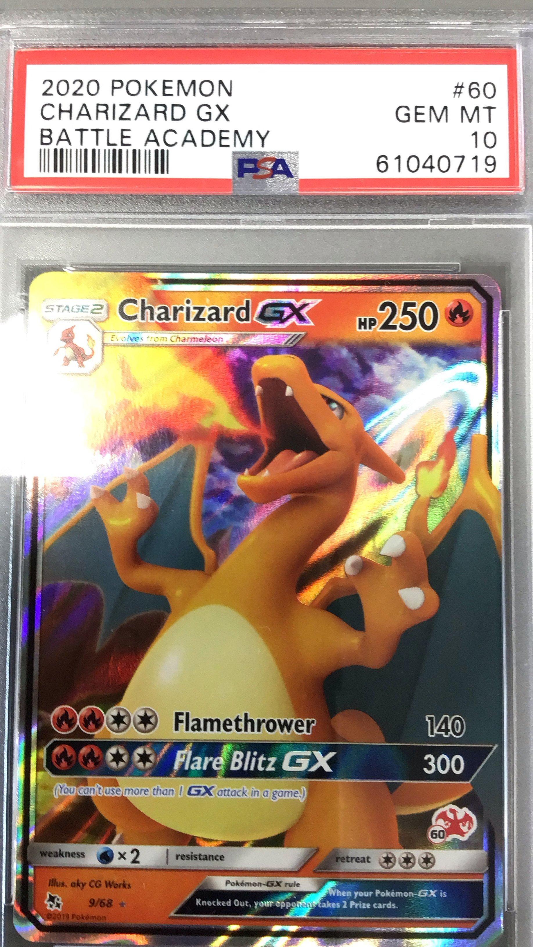 2020 Pokemon Battle Academy 60 Charizard Gx PSA 10 | GameStop