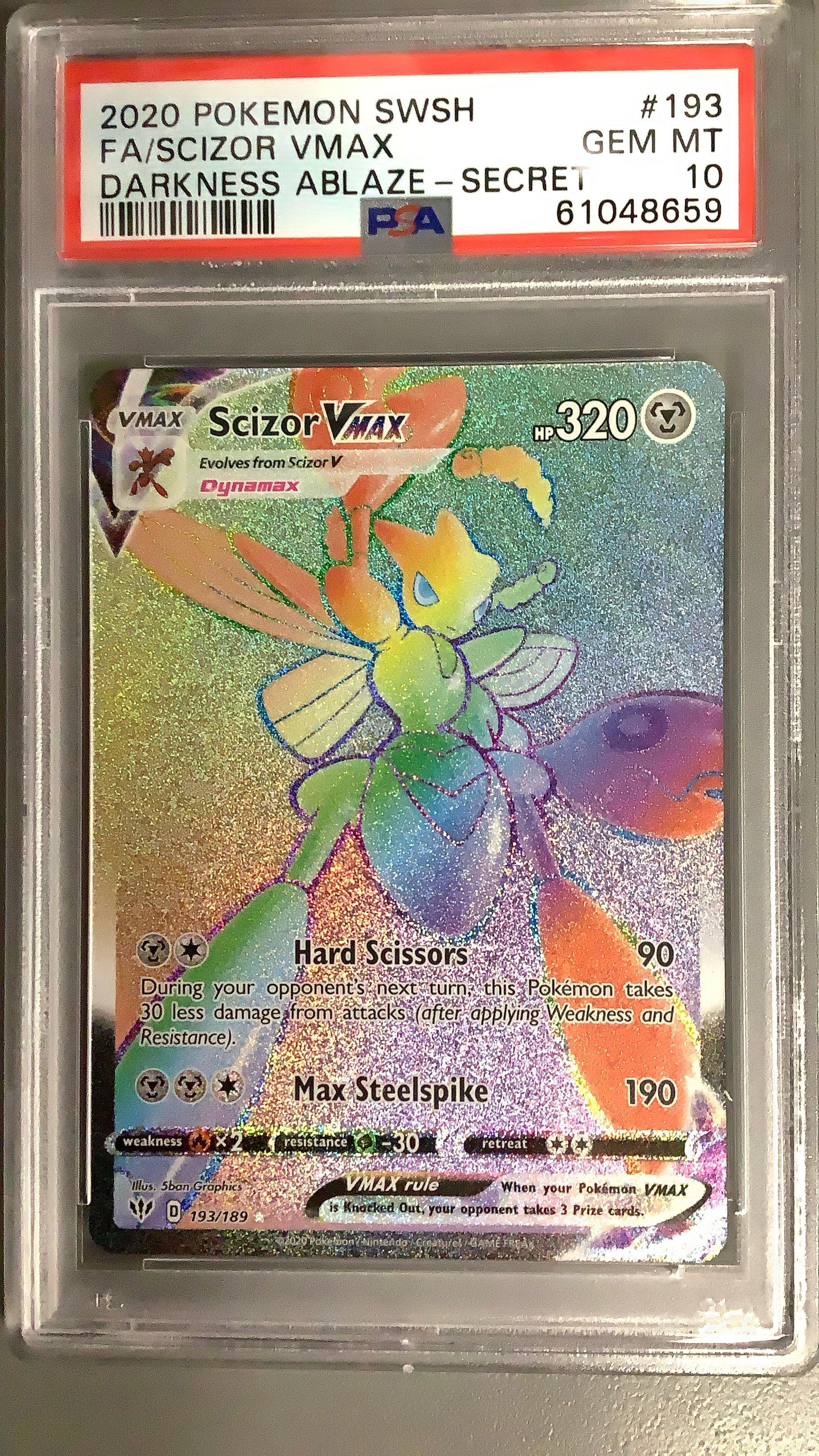 2020 Pokemon Sword & Shield Darkness Ablaze 193 Full Art/scizor Vmax ...