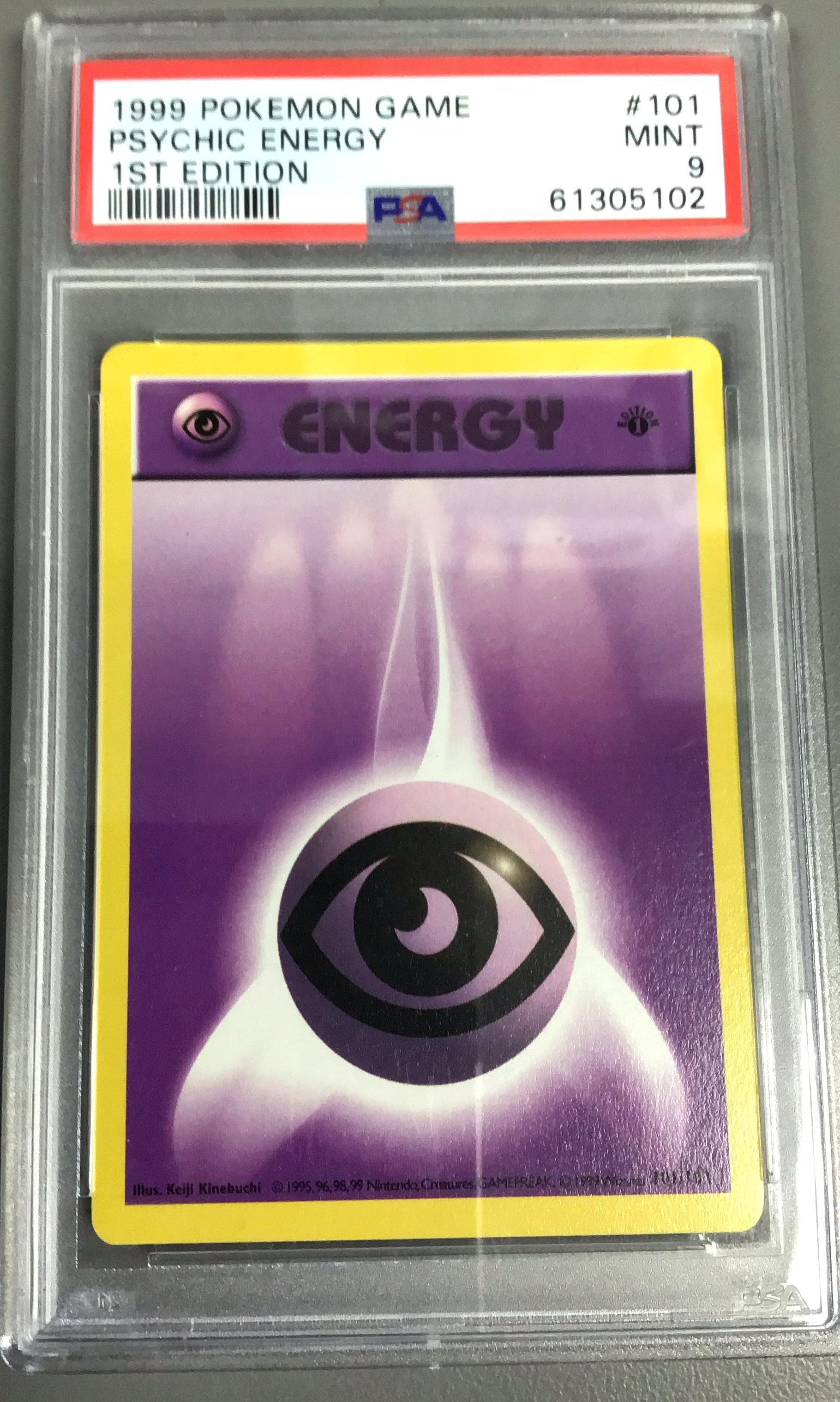 1999 Pokemon Game 101 Psychic Energy 1st Edition PSA 9 Graded Card |  GameStop