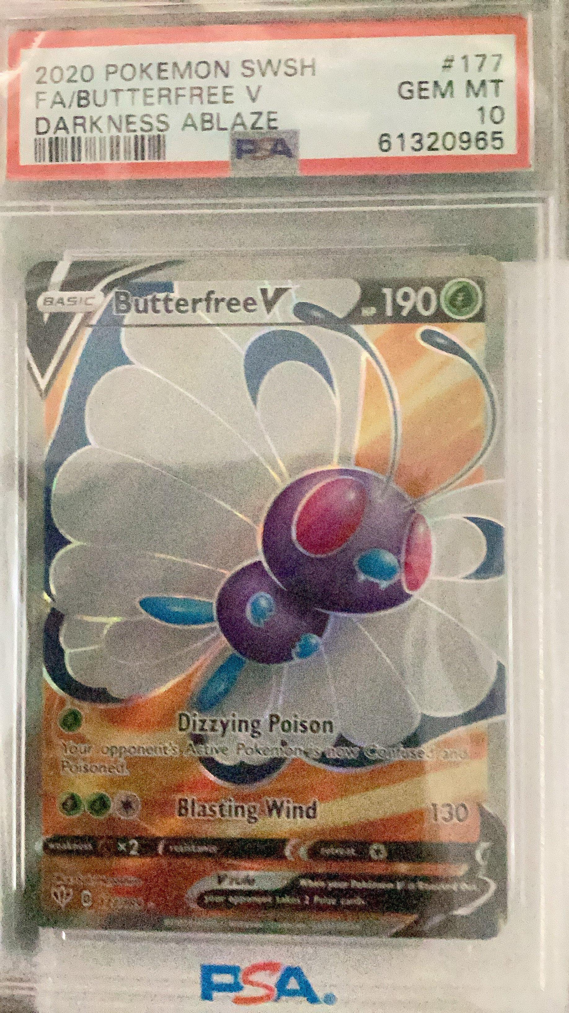 butterfree v pokemon card CGC 9 Mint 001/189 012/165 Card Type Pokemon Card Butterfree V S2a