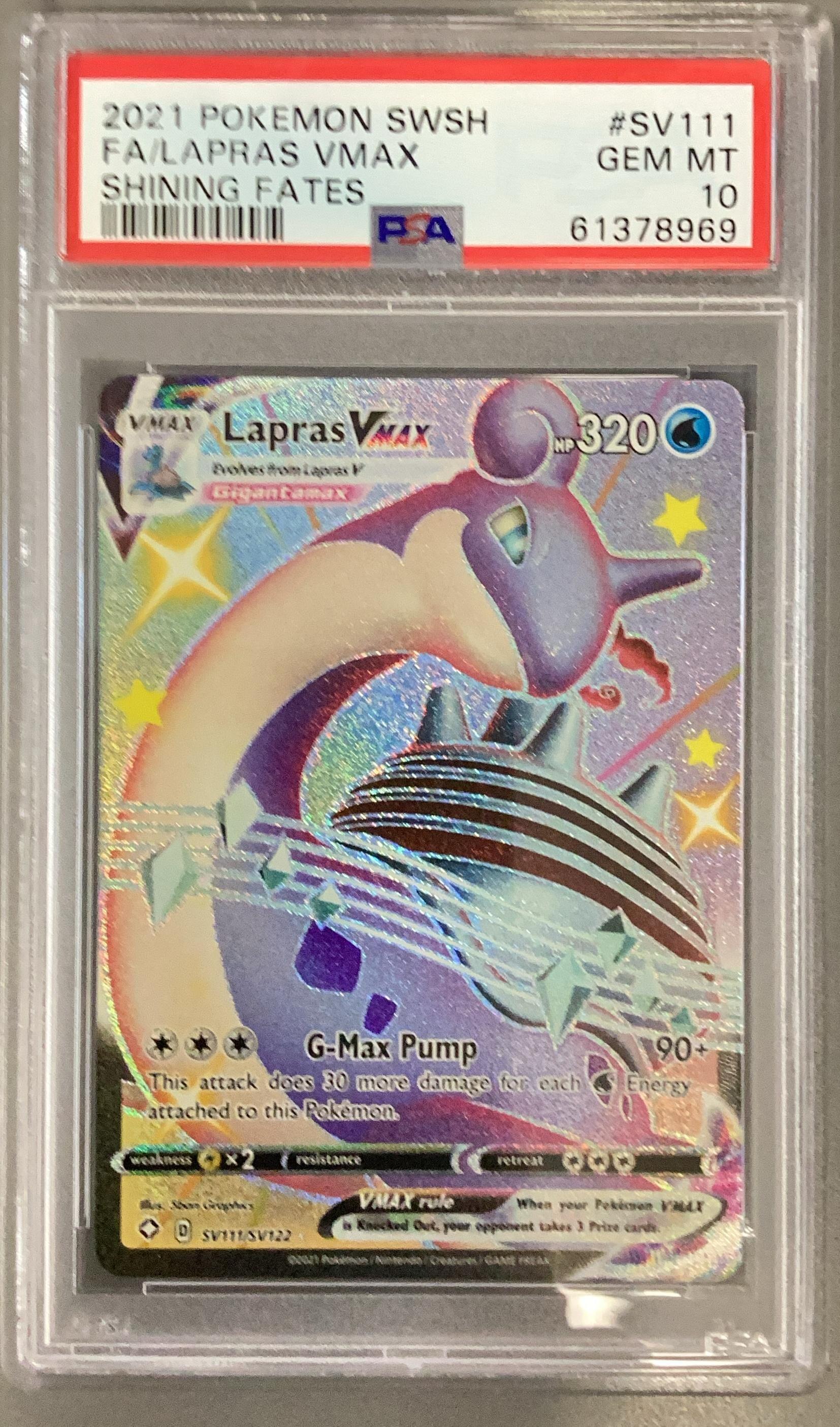lapras vmax pokemon card value Amazon.com: Pokemon  Lapras VMAX 050/202  Sword & Shield - Ultra Rare   Foil