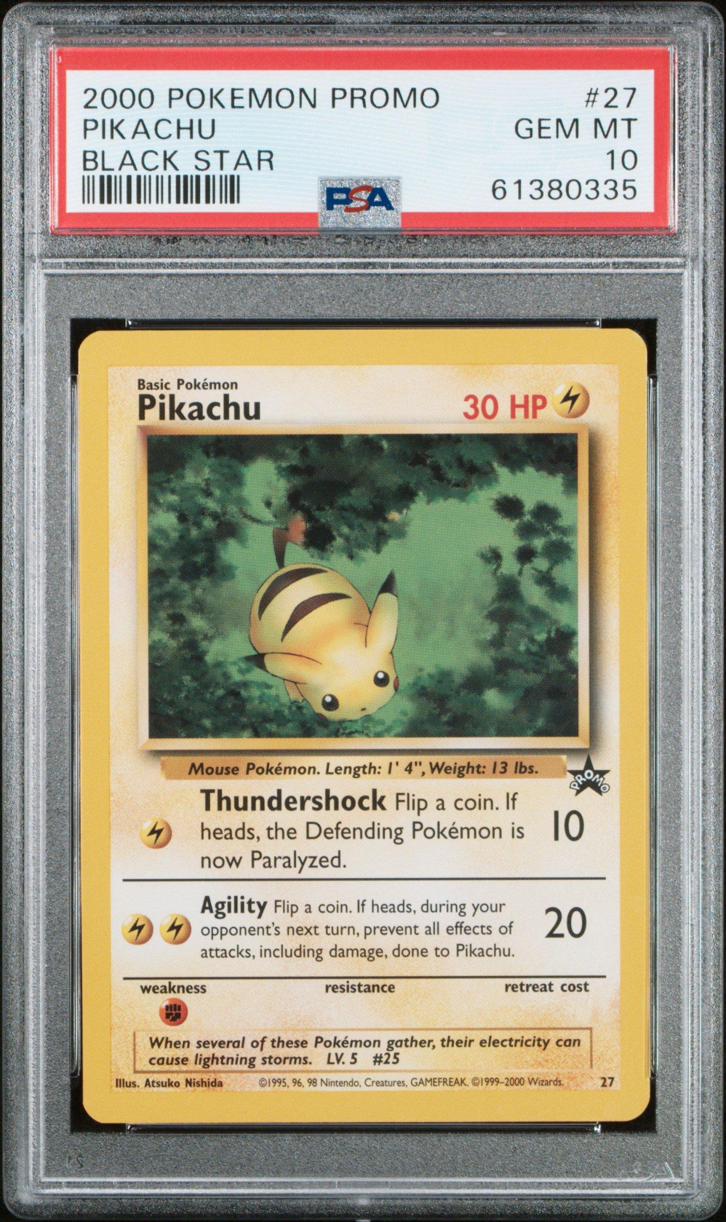 2000 Pokemon Promo Black Star 27 Pikachu PSA 10 Graded Card | GameStop