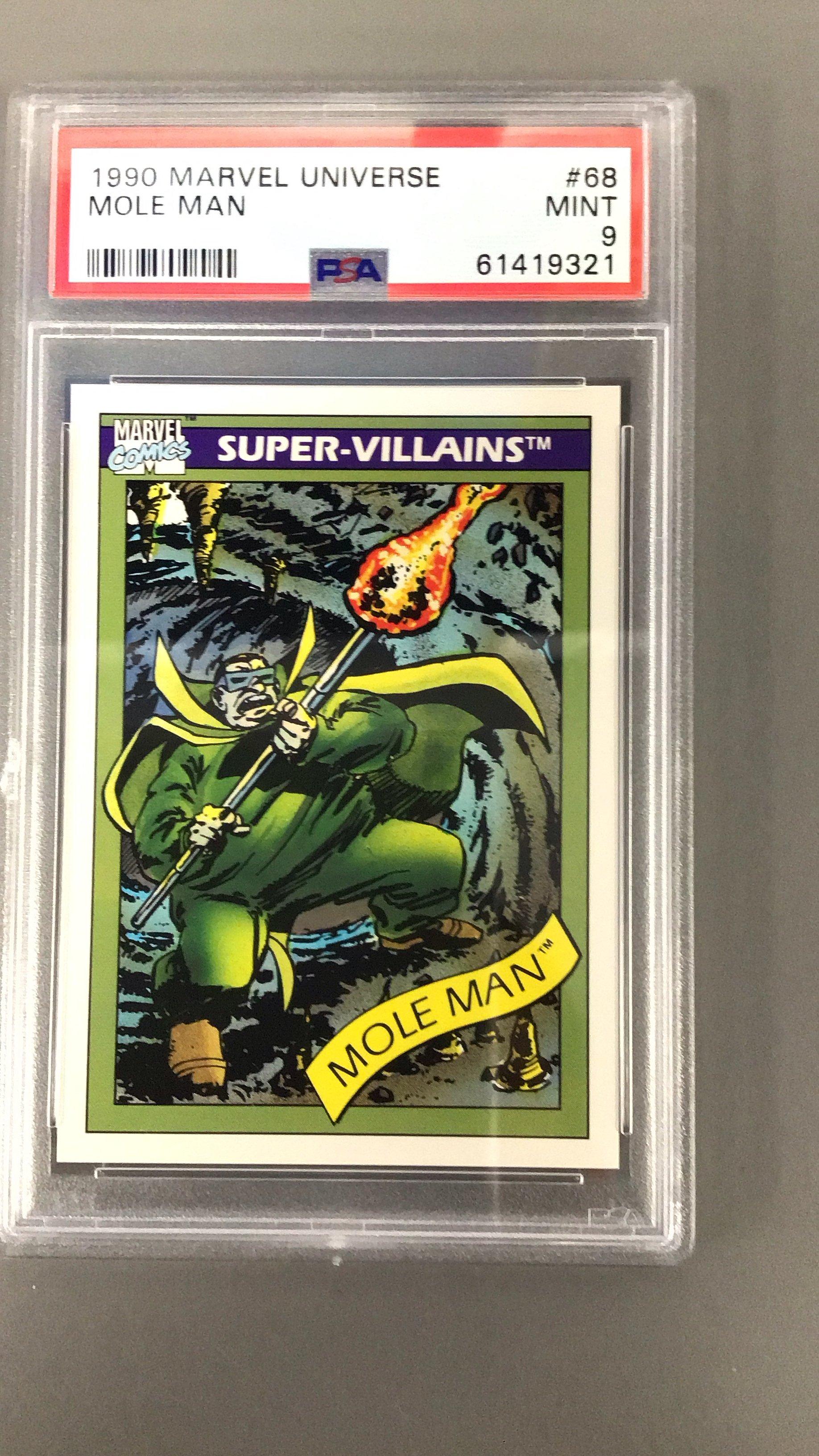 1990 Marvel Universe 68 Mole Man PSA 9