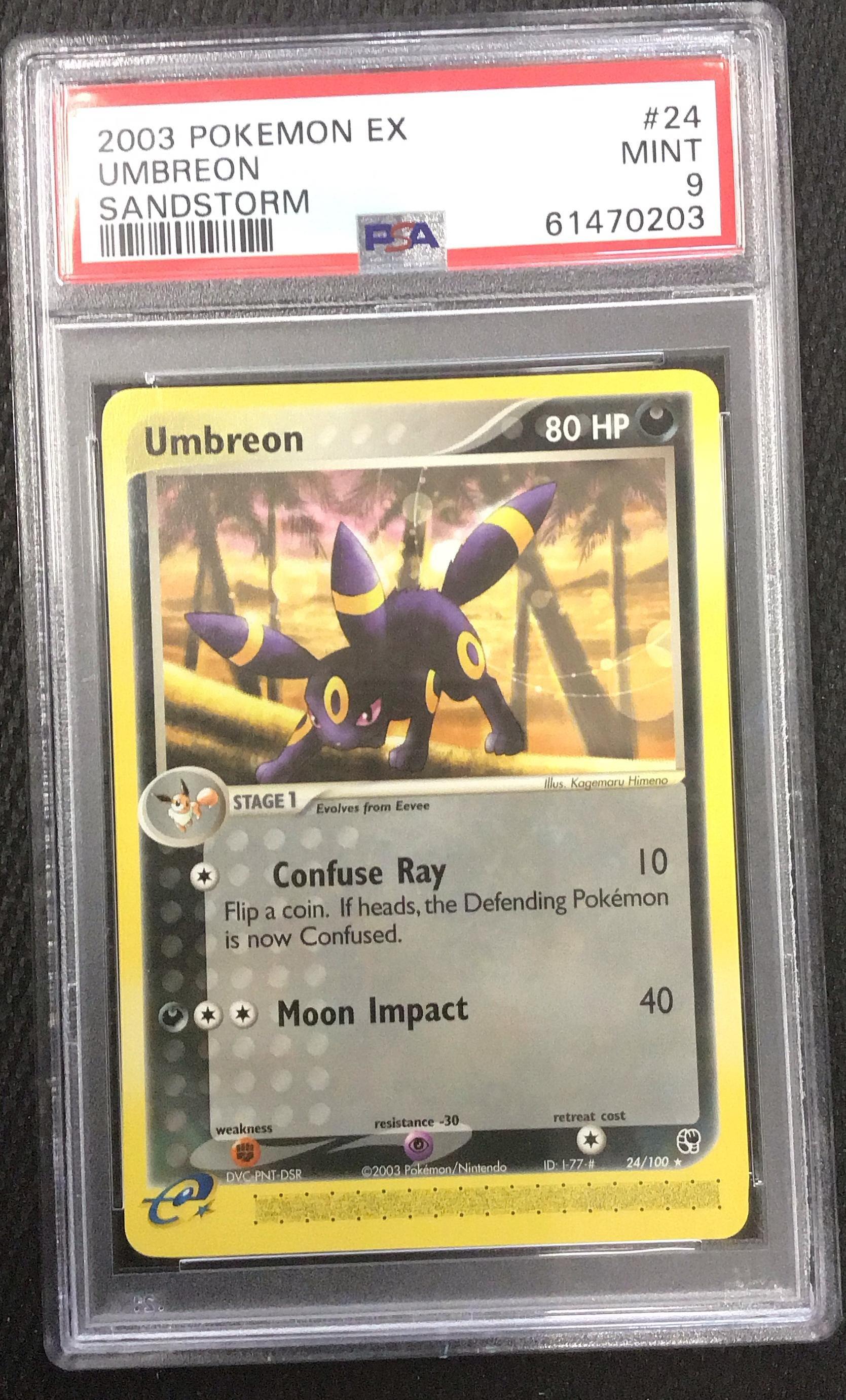2003 Pokemon Ex Sandstorm 24 Umbreon PSA