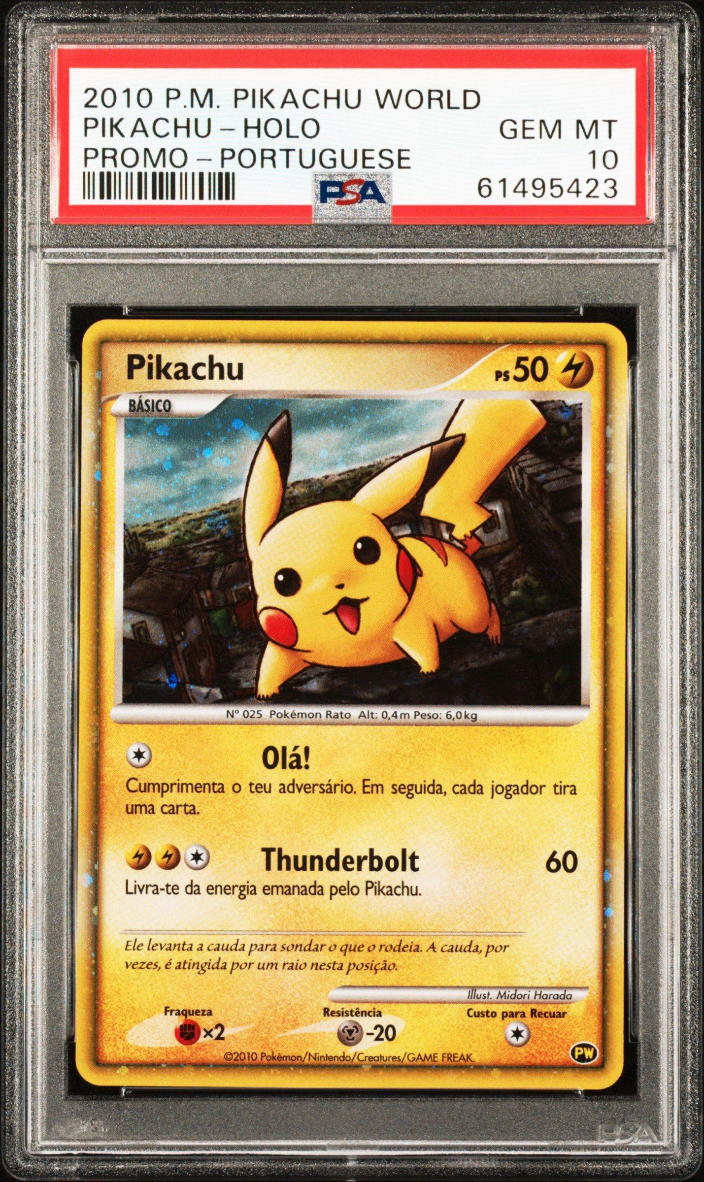 2010 pokemon cards BGS Pristine 10 Pikachu World Collection Japanese 0015896  Cardzoku Championship Cards Type Pokemon 2010 Legend #3 Clash