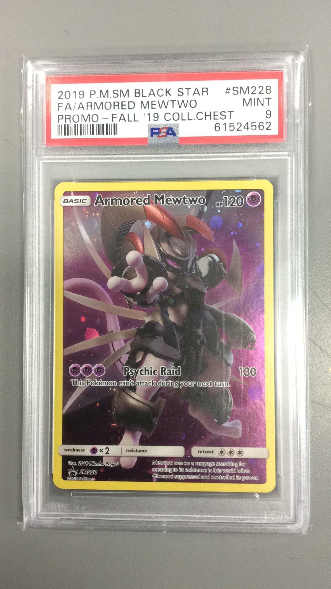 2019 Pokemon Sm Black Star Promo Sm228 Full Art/armored Mewtwo