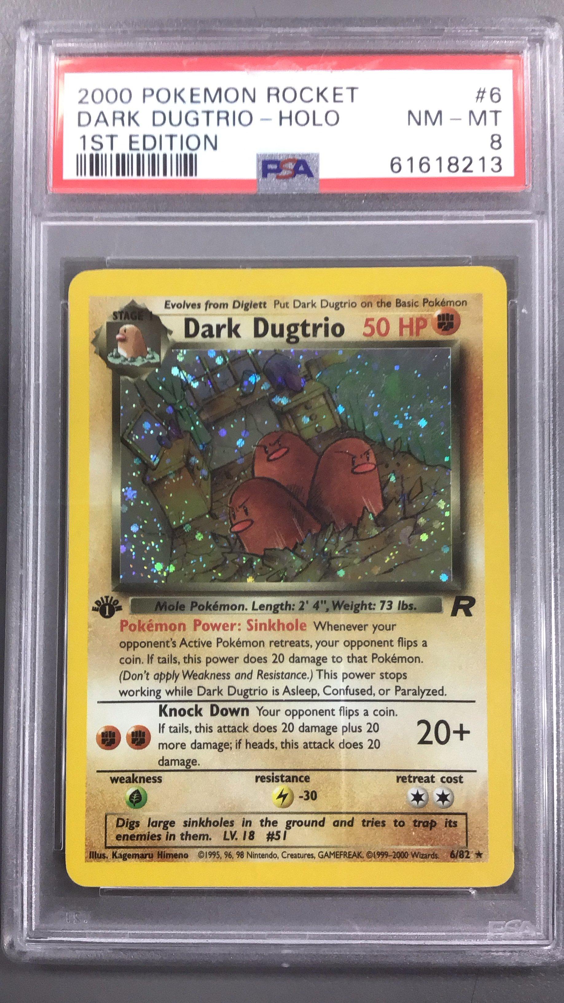 2000 Pokemon Rocket 6 Dark Dugtrio-holo 1st Edition PSA 8 Graded Card |  GameStop