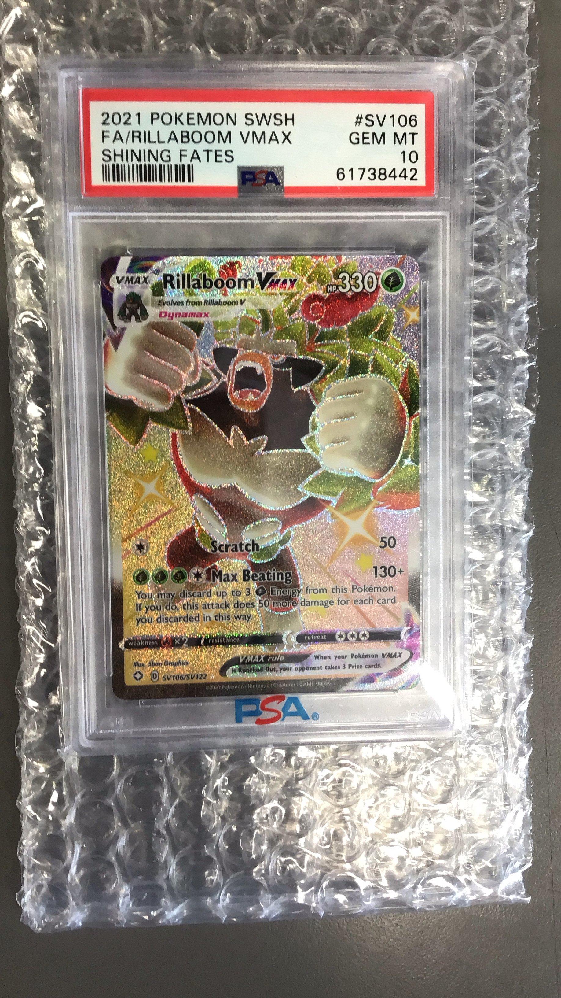 2021 Pokemon Sword & Shield Shining Fates Sv106 Full Art/rillaboom