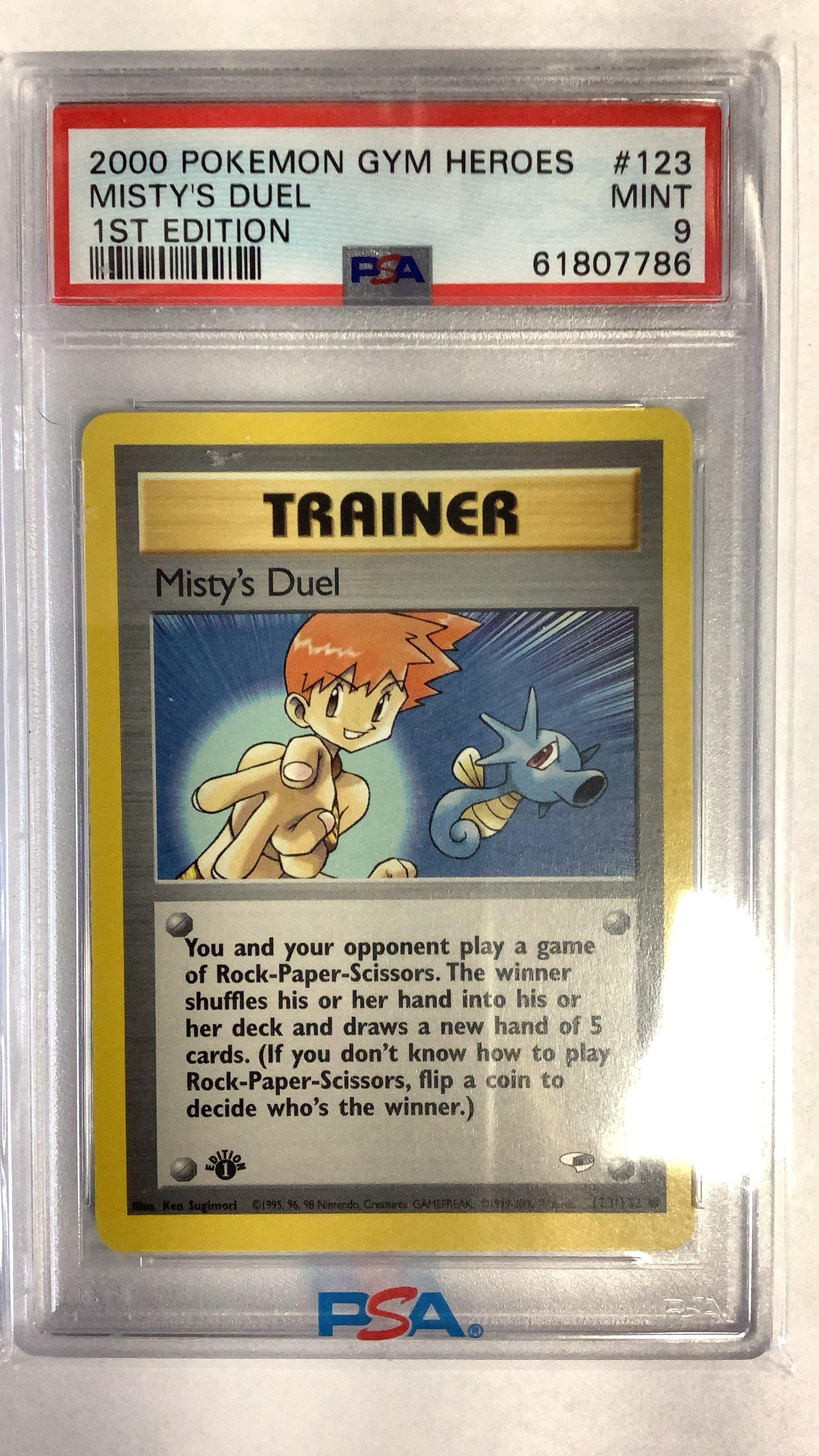 2000 Pokemon Gym Heroes 123 Misty's Duel 1st Edition PSA 9