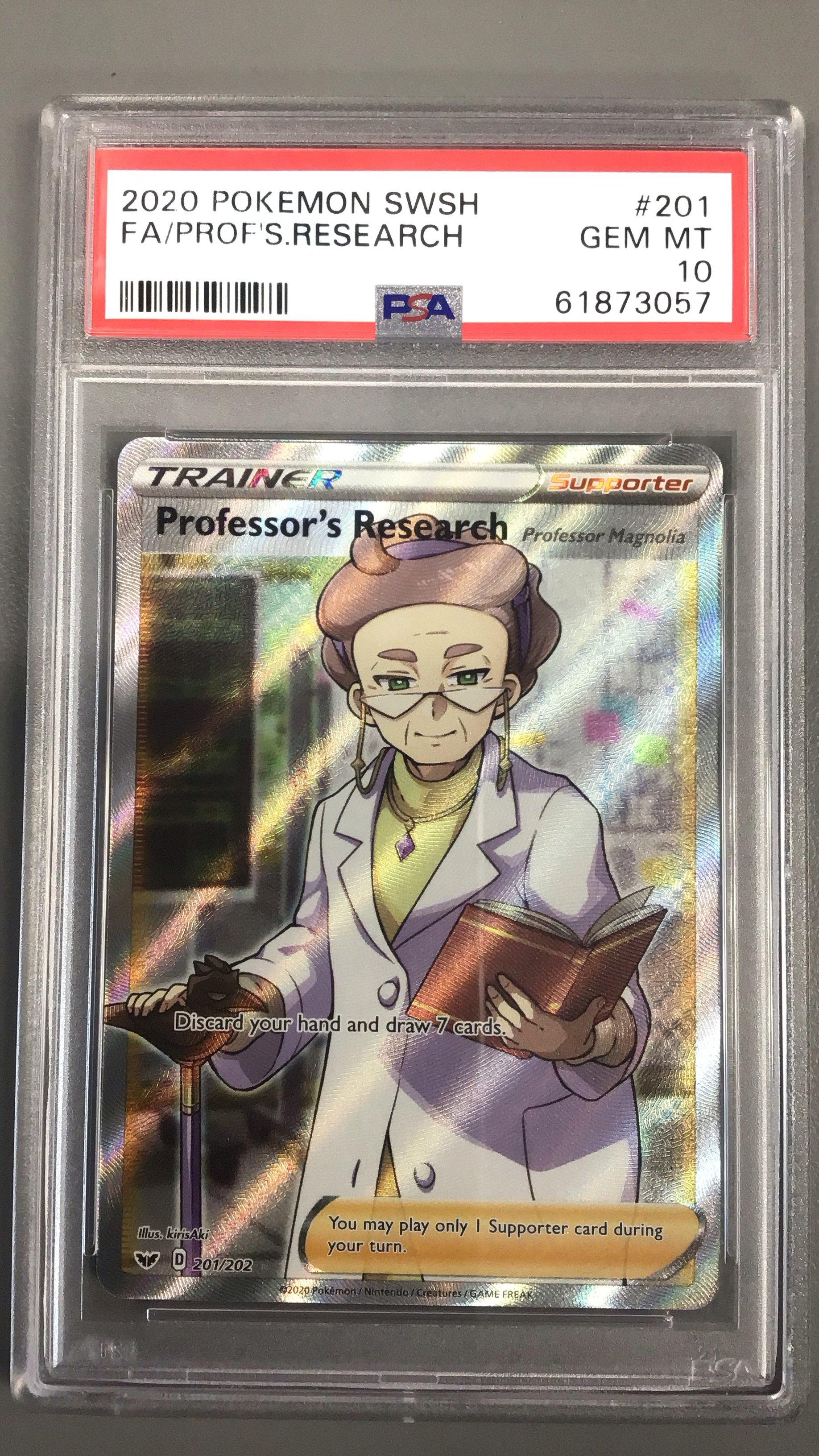 2020 Pokemon Sword & Shield 201 Fa/prof's.research PSA 10