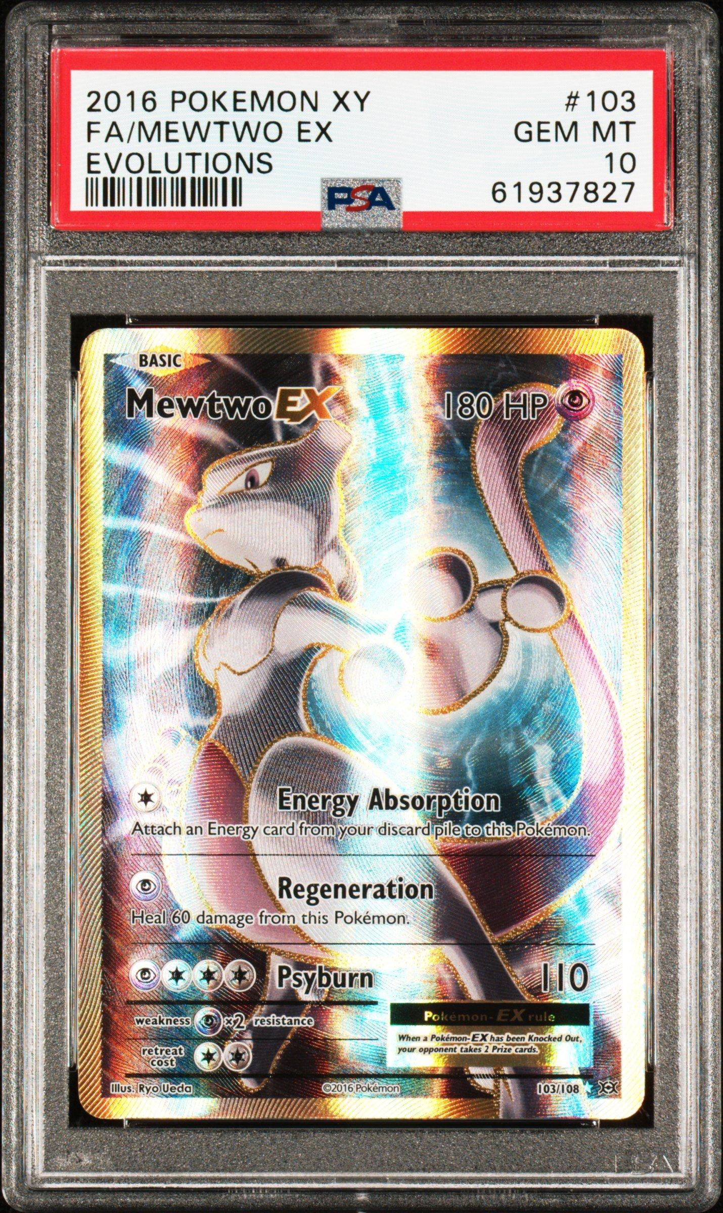 2016 Pokemon Xy Evolutions 103 Full Art/mewtwo Ex PSA 10 | GameStop