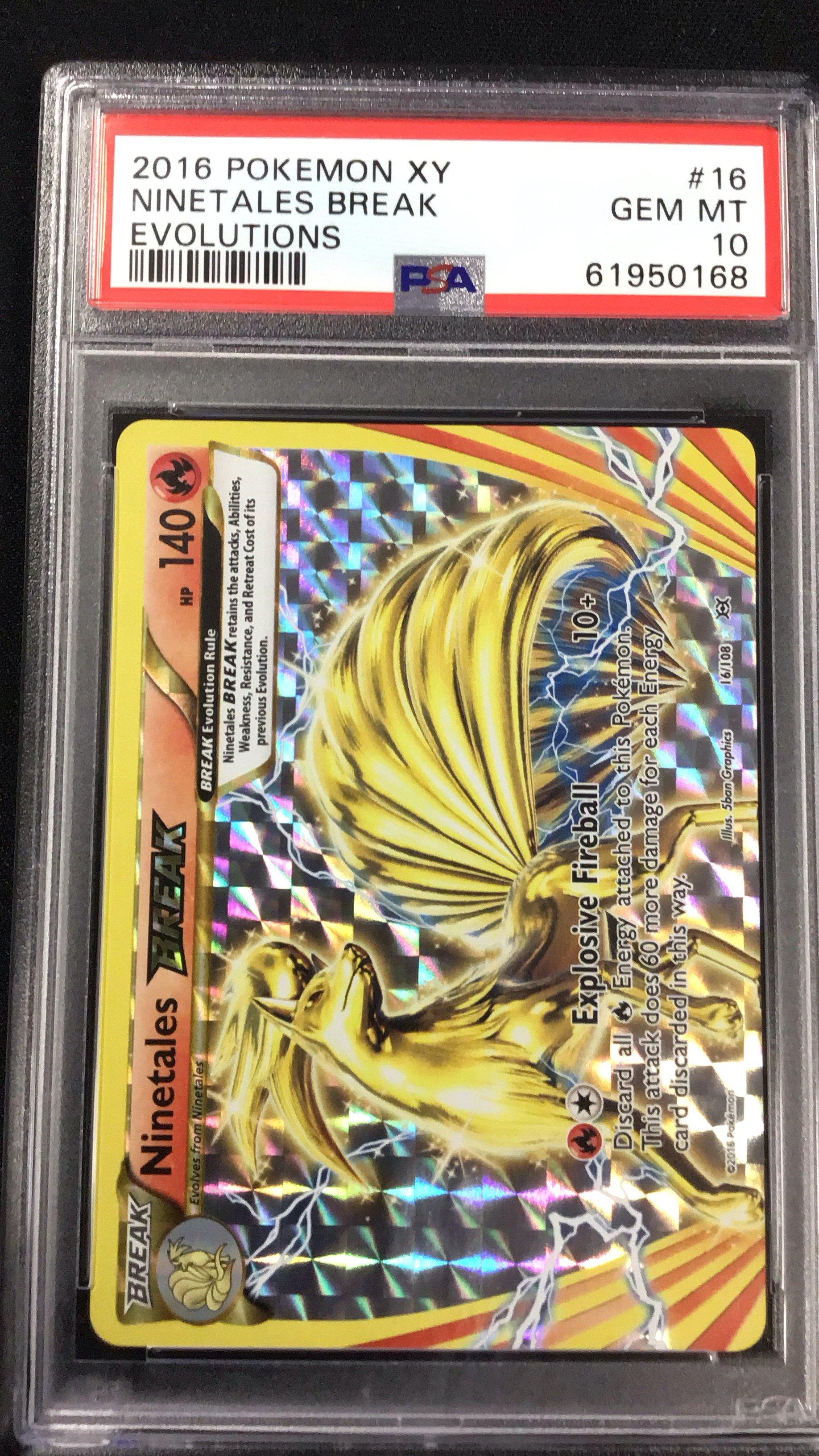 2016 Pokemon Xy Evolutions 16 Ninetales Break PSA 10 Graded Card