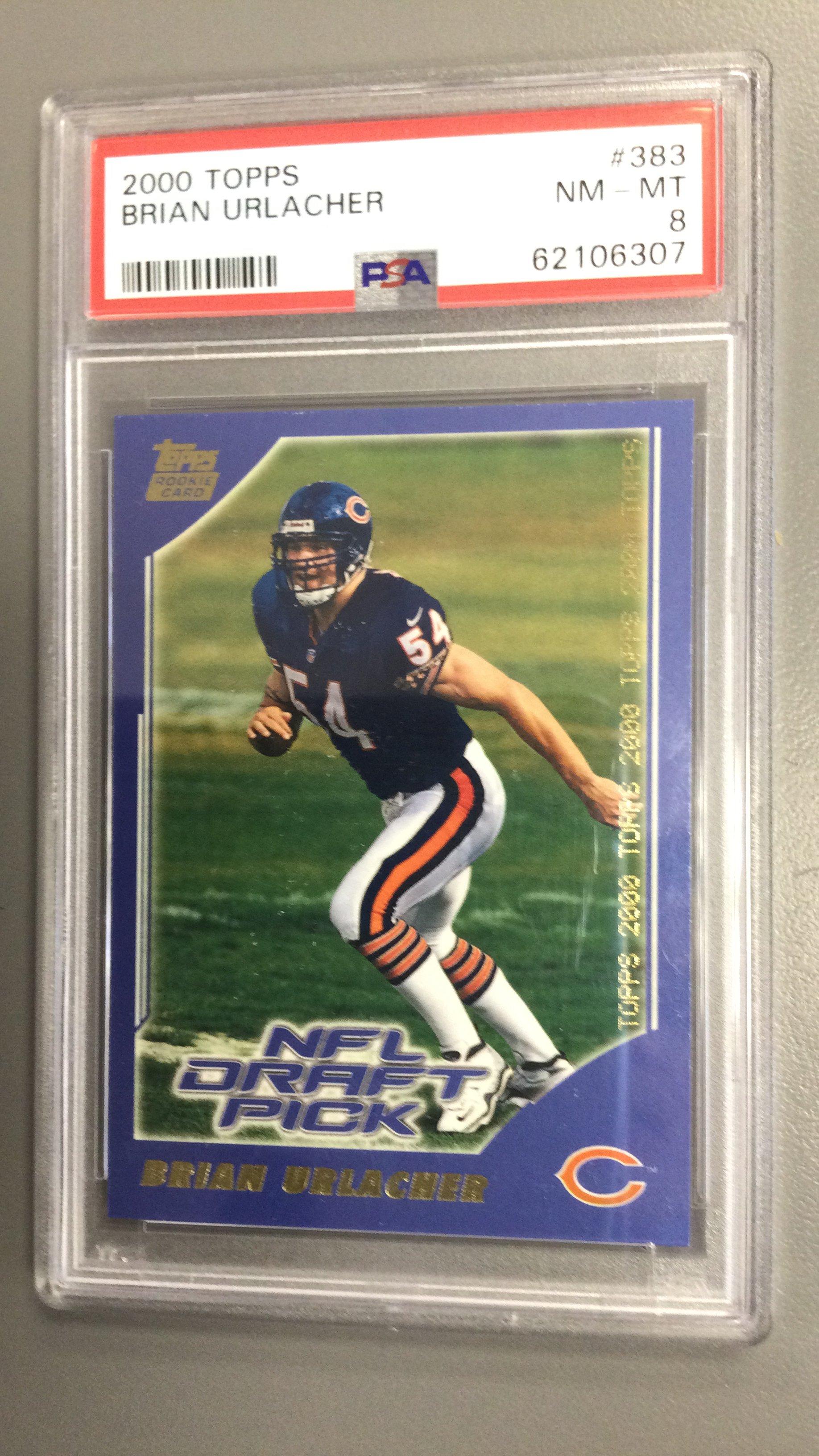 2000 Topps 383 Brian Urlacher PSA 8