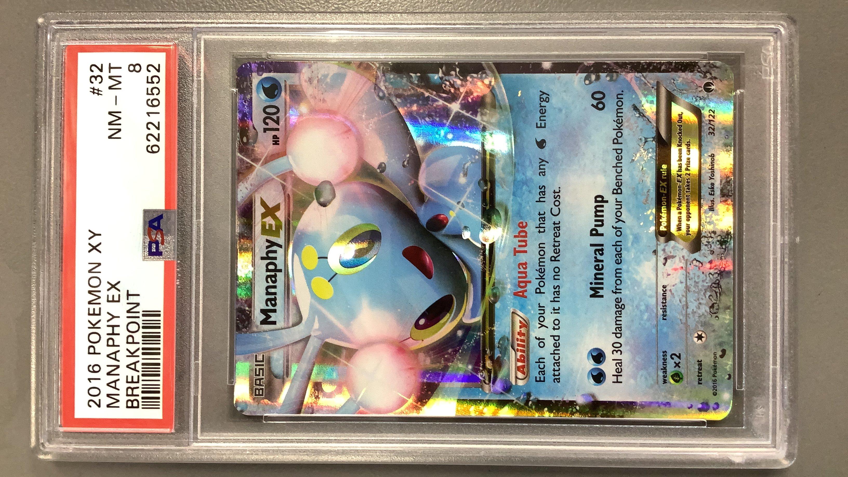 2016 Pokemon Xy Breakpoint 32 Manaphy Ex PSA 8 Graded Card | GameStop