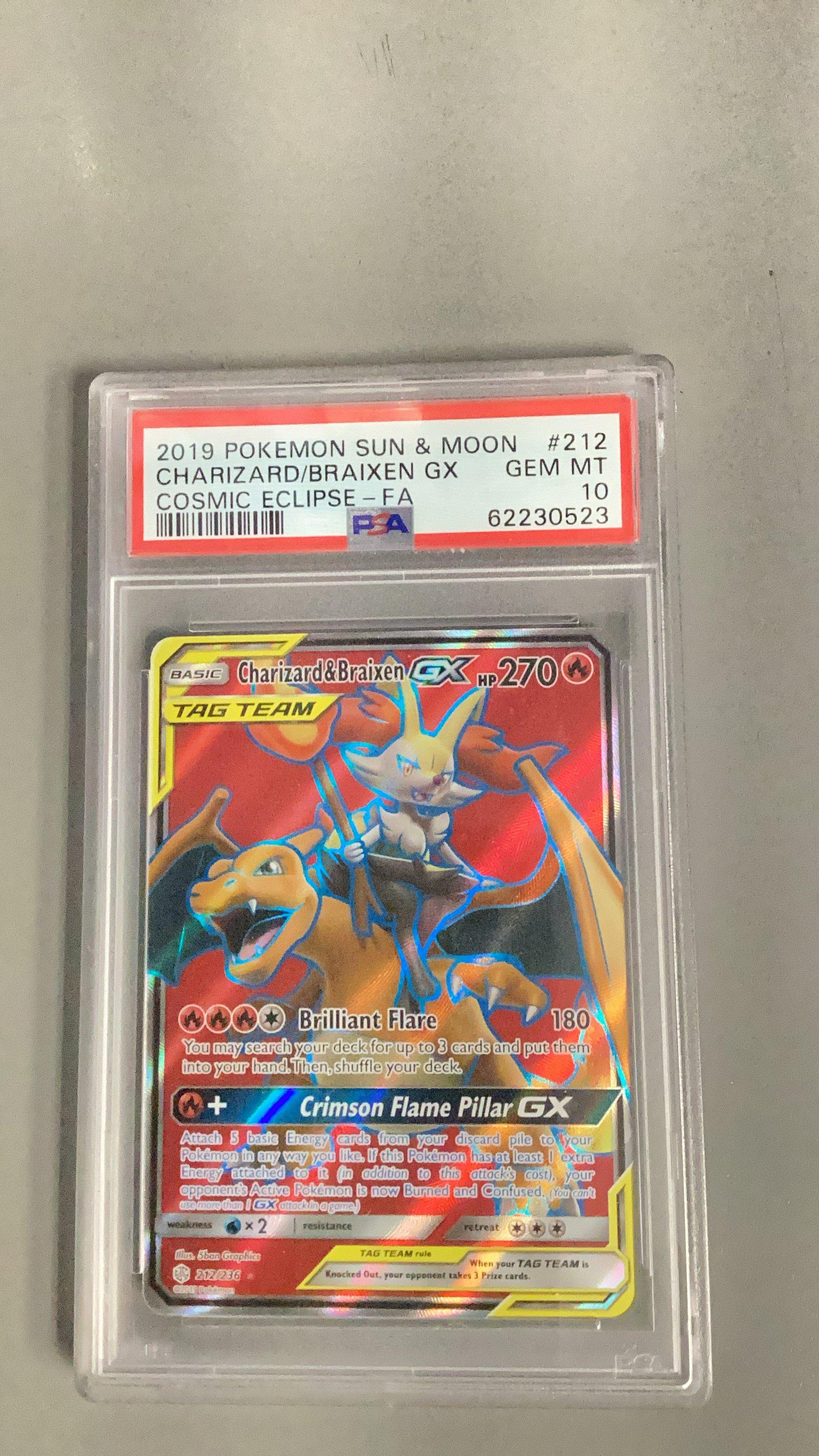 2019 Pokemon Sun & Moon Cosmic Eclipse 212 Full Art/charizard