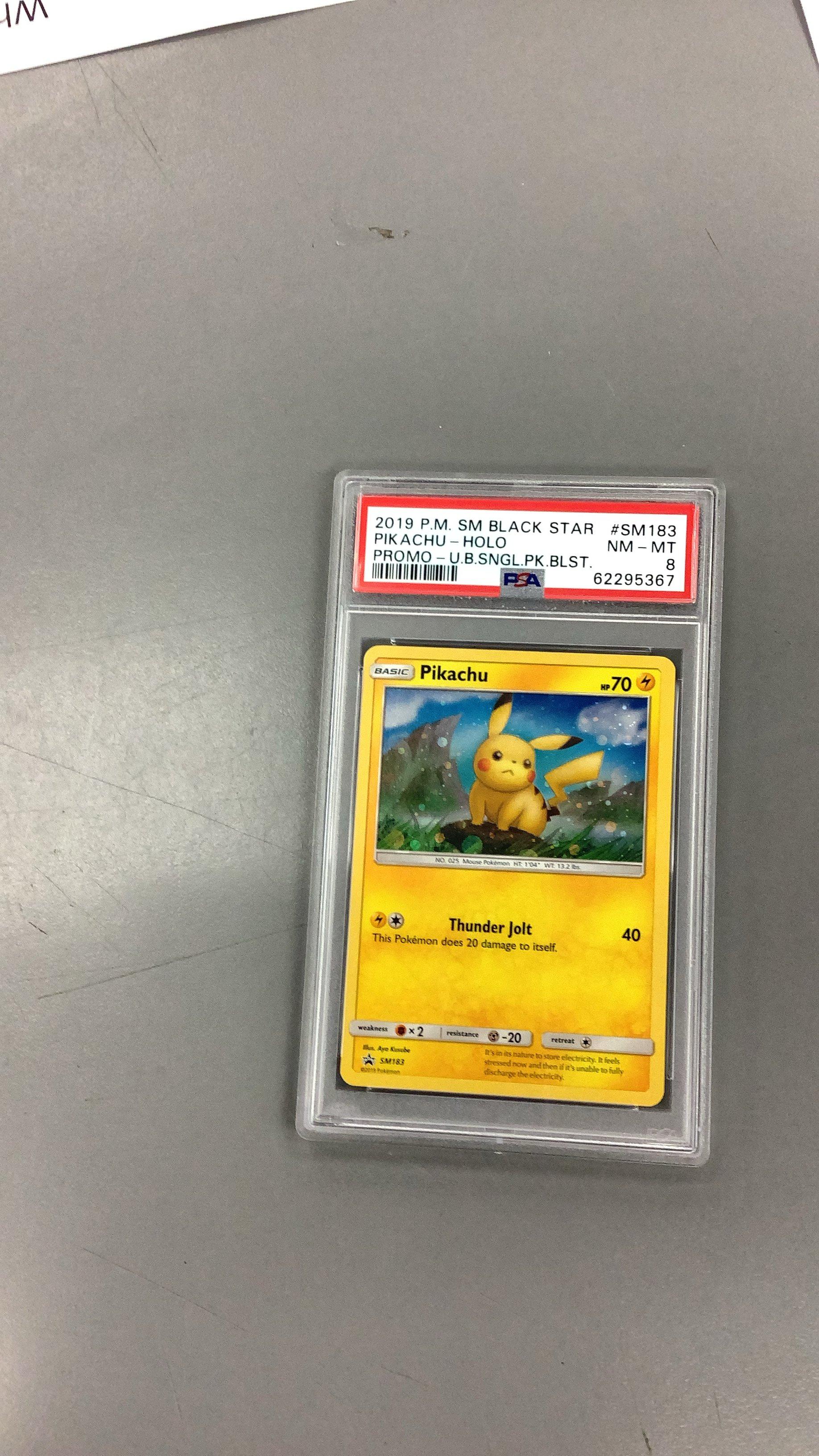 2019 Pokemon Sm Black Star Promo Sm183 Pikachu-holo Unbroken Bonds Single Pack Blisters PSA 8