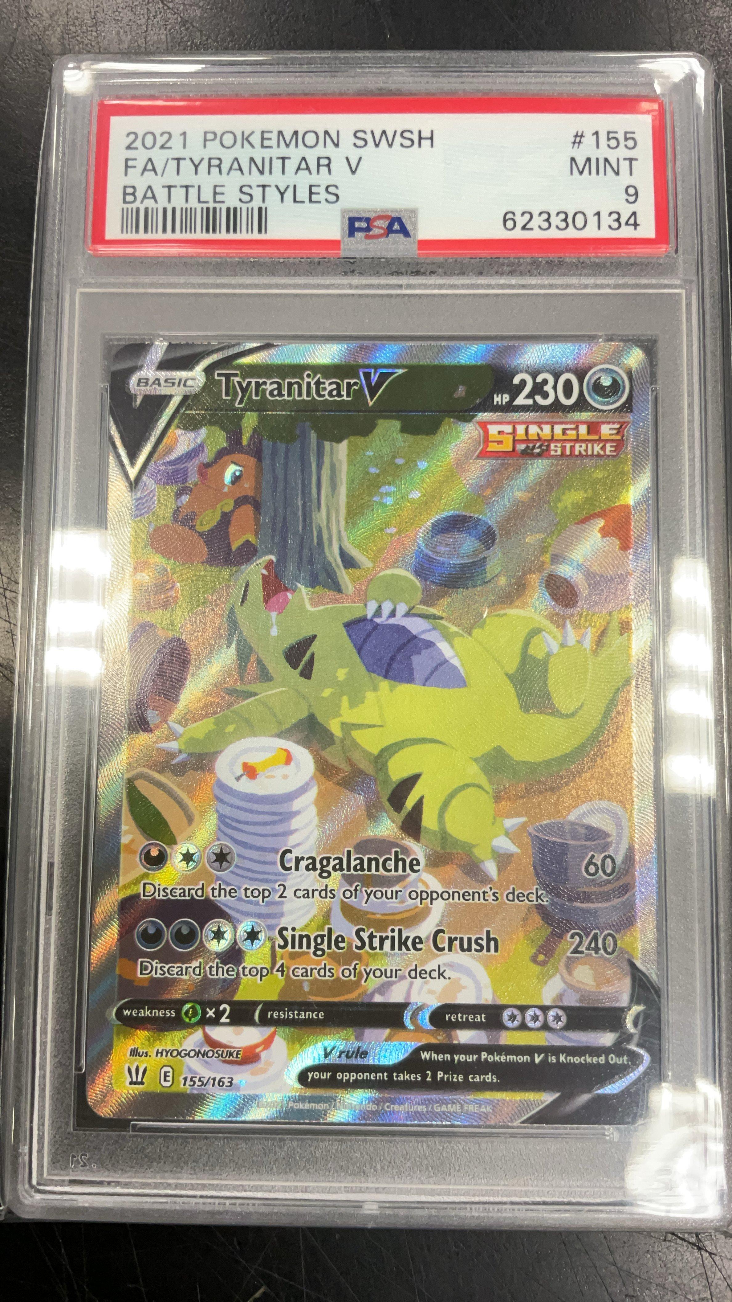 2021 Pokemon Sword & Shield Battle Styles 155 Full Art/tyranitar V