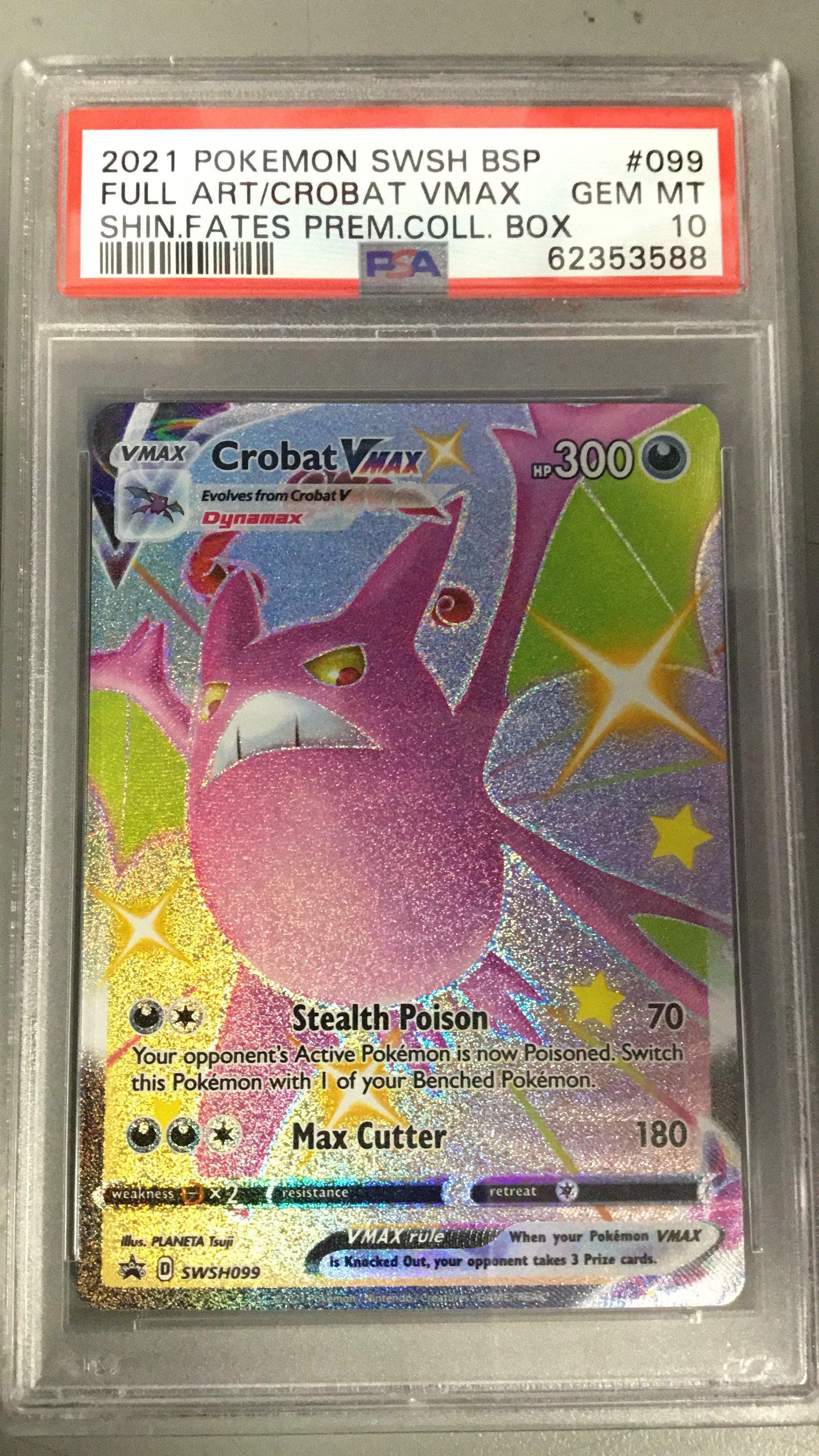 2021 Pokemon Swsh Black Star Promo 099 Full Art/crobat Vmax