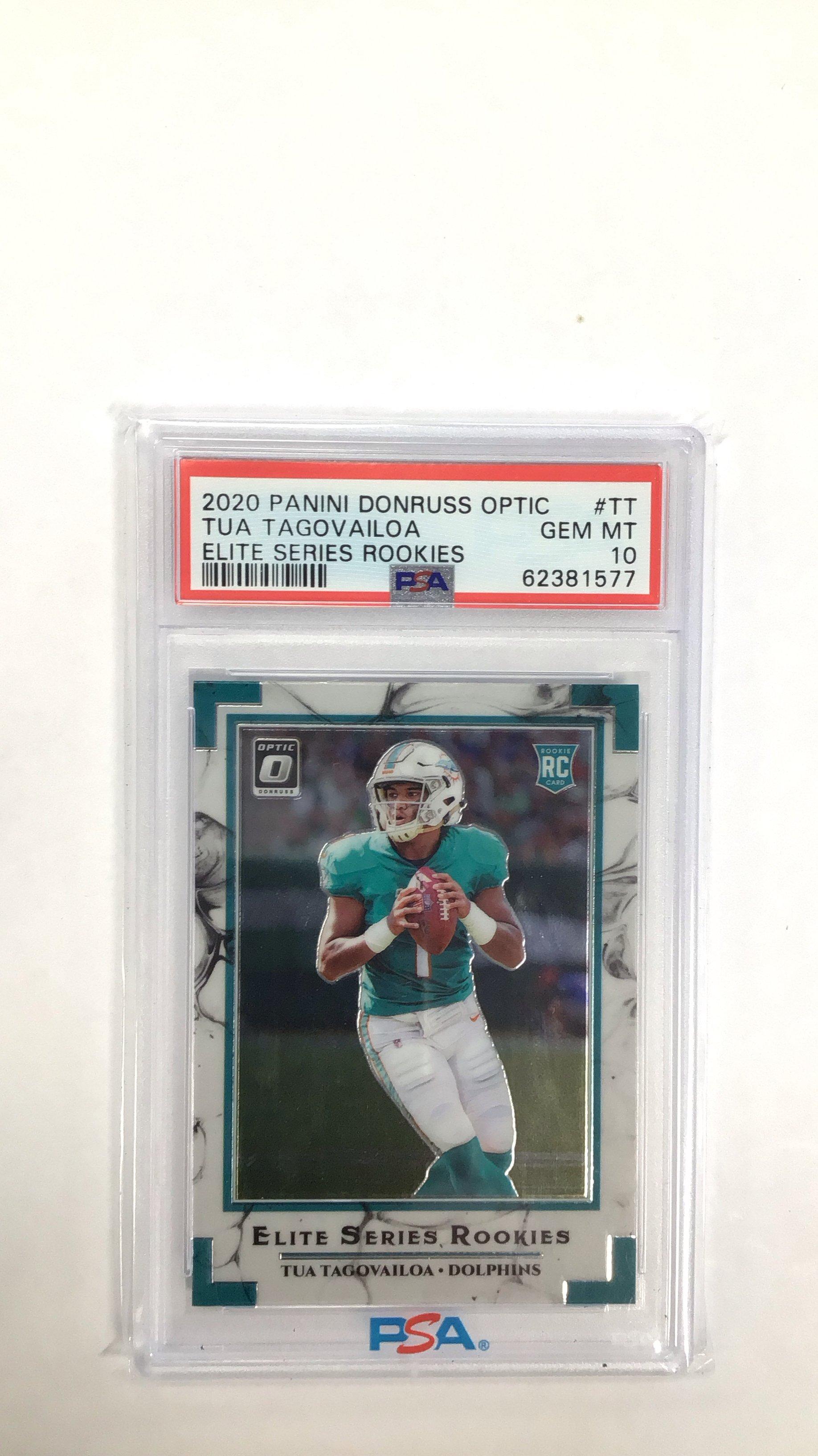 2020 Panini Donruss Optic Elite Series Rookies Tt Tua Tagovailoa PSA 10