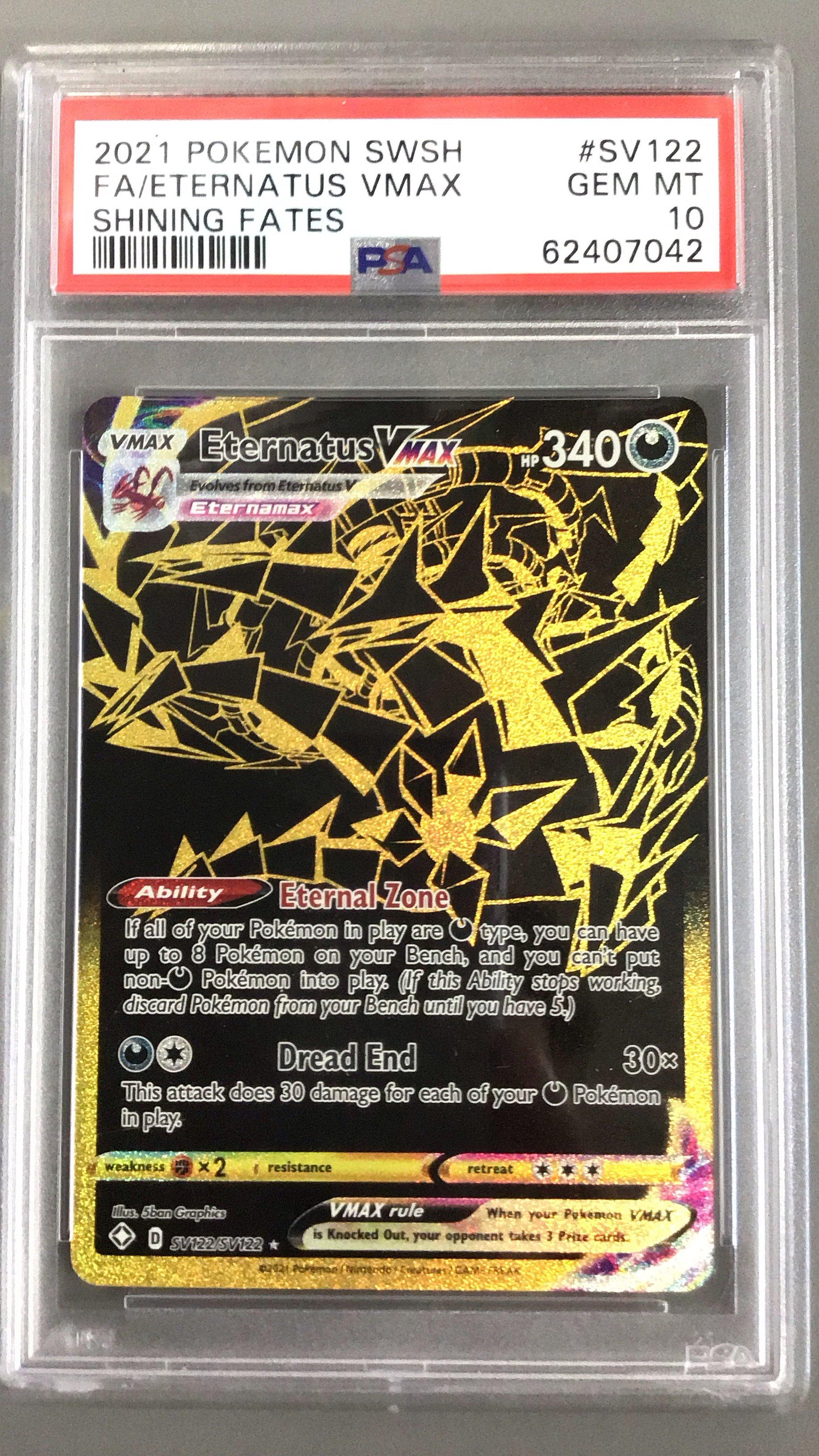 2021 Pokemon Sword & Shield Shining Fates Sv122 Full Art/eternatus