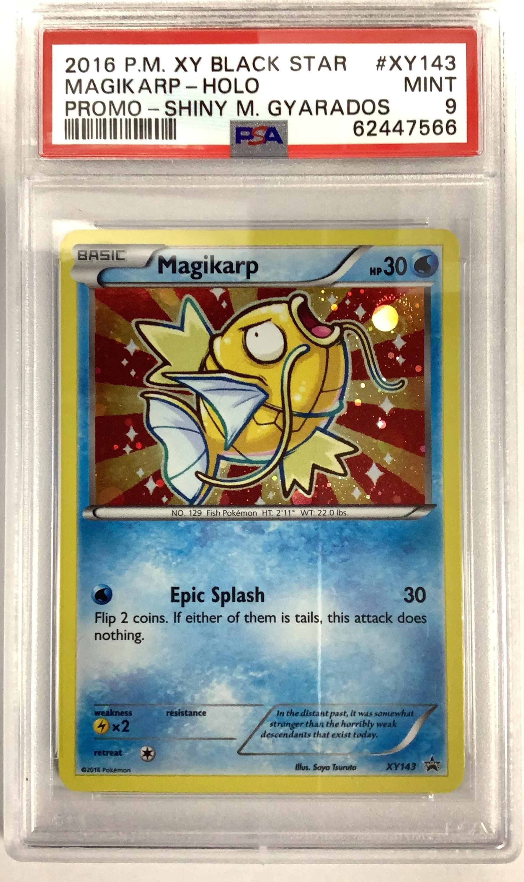 2016 Pokemon Xy Black Star Promo Xy143 Magikarp-holo Shiny Mega