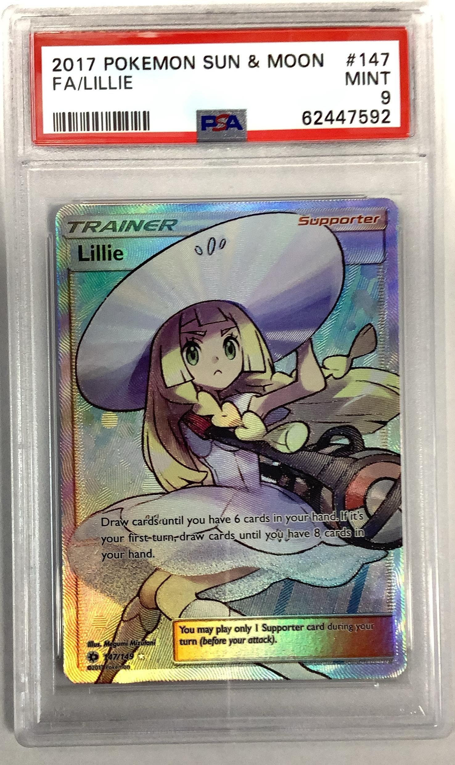 2017 Pokemon Sun & Moon 147 Full Art/lillie PSA 9 Graded Card | GameStop