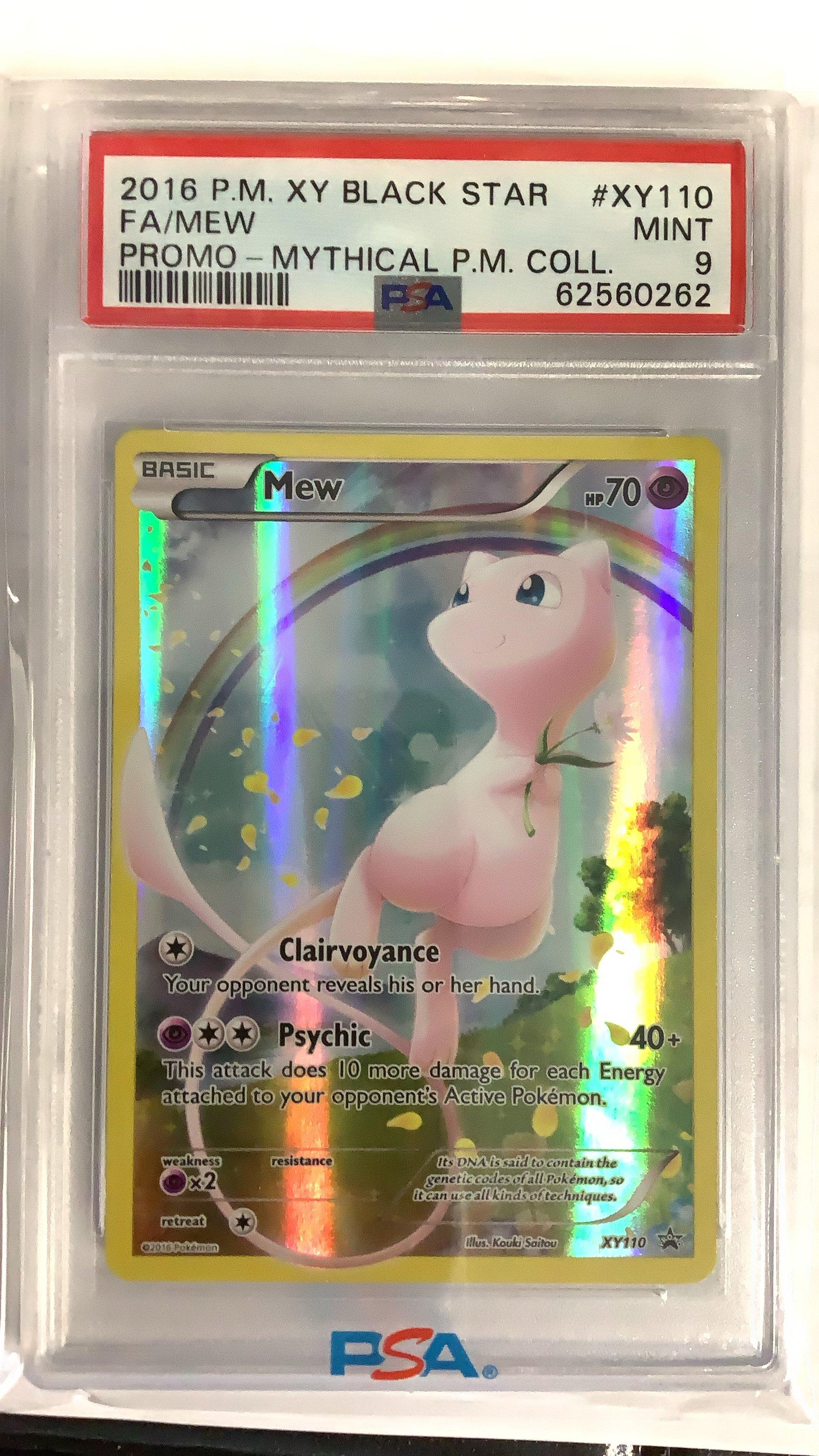 2016 Pokemon Xy Black Star Promo Xy110 Full Art/mew Mythical