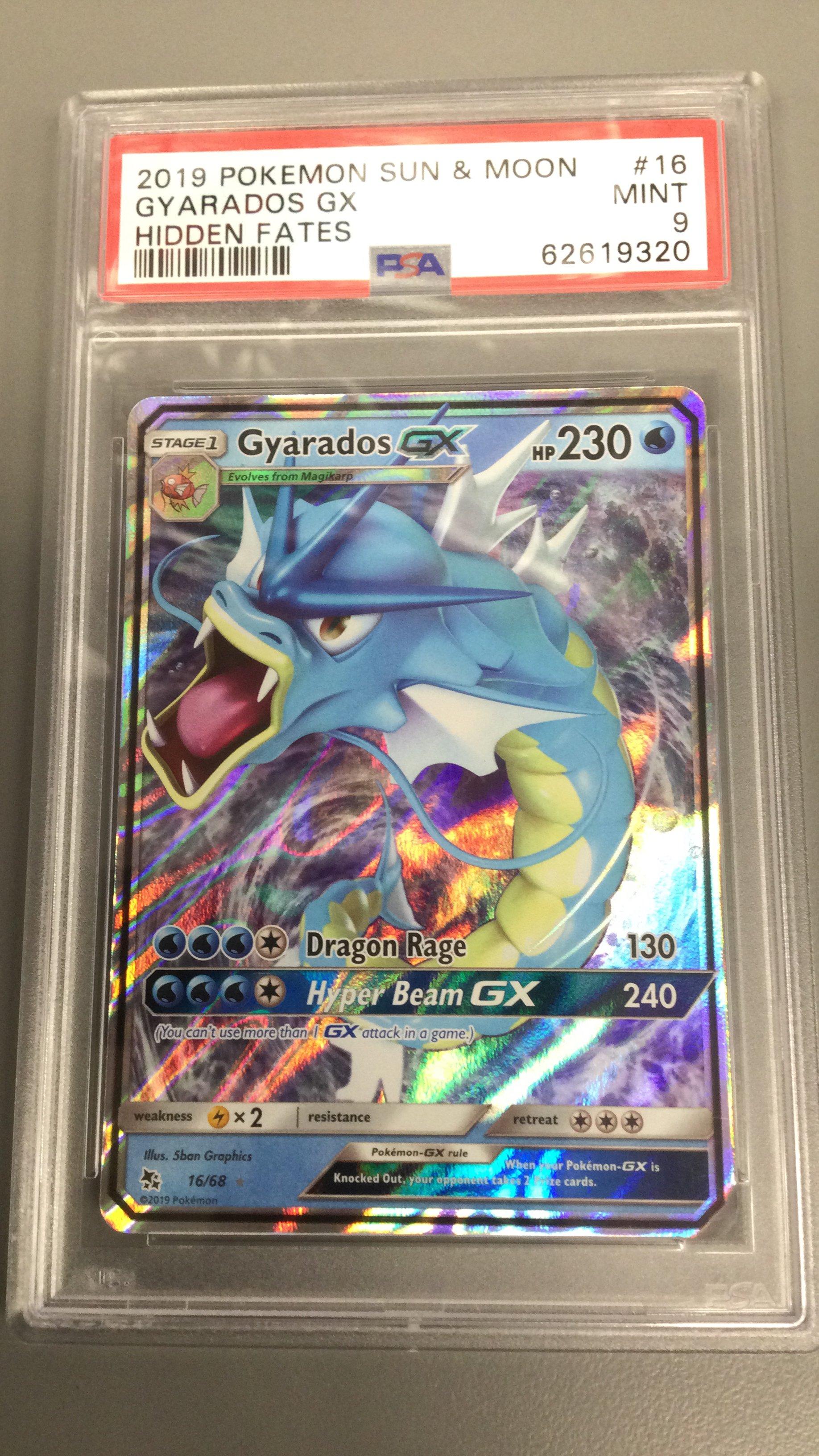 2019 Pokemon Sun & Moon Hidden Fates 16 Gyarados Gx PSA 9 | GameStop