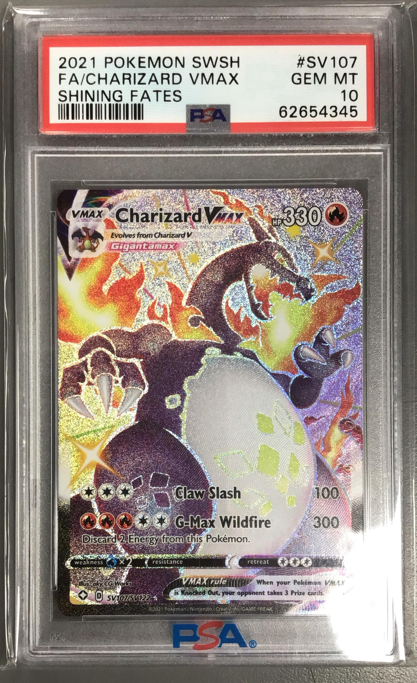 shiny pokemon cards vmax Charizard #308 Star V Japanese PSA 10 Max Riot (160+) If your opponents Active Pokmon is Poisoned Pokemon Lapras VMAX SV111/SV122 Shining