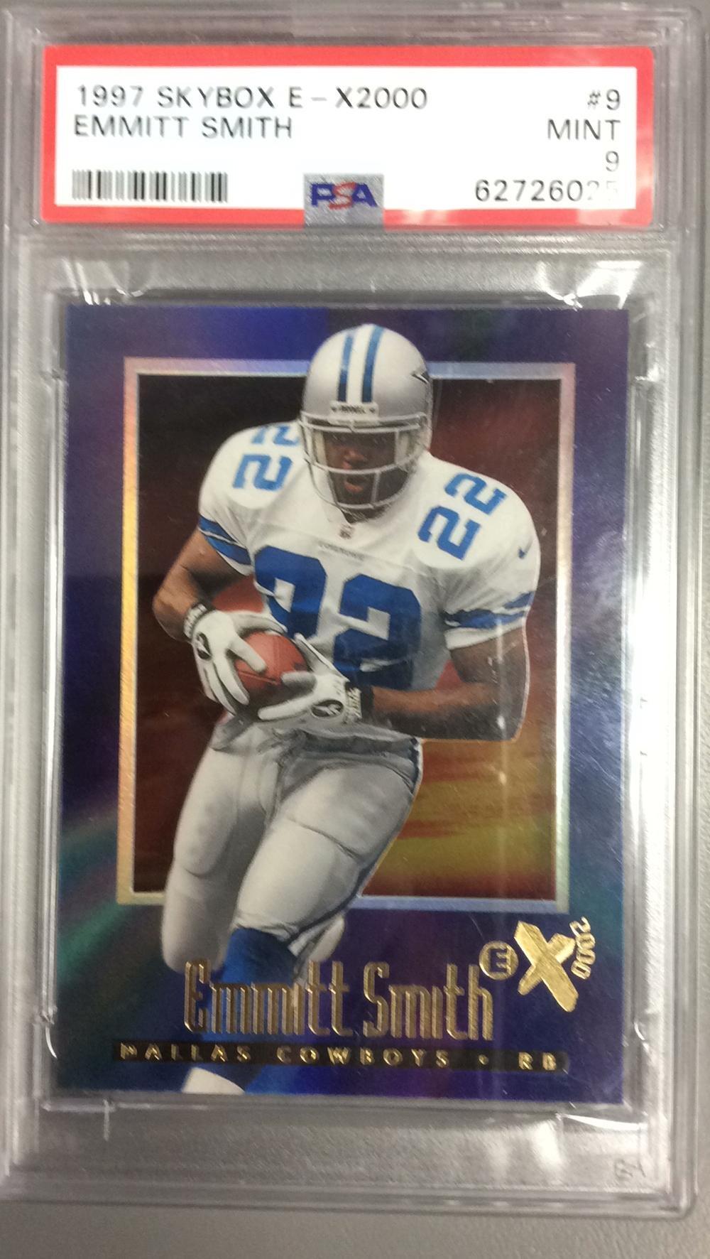 1997 Skybox E-x 2000 9 Emmitt Smith PSA 9