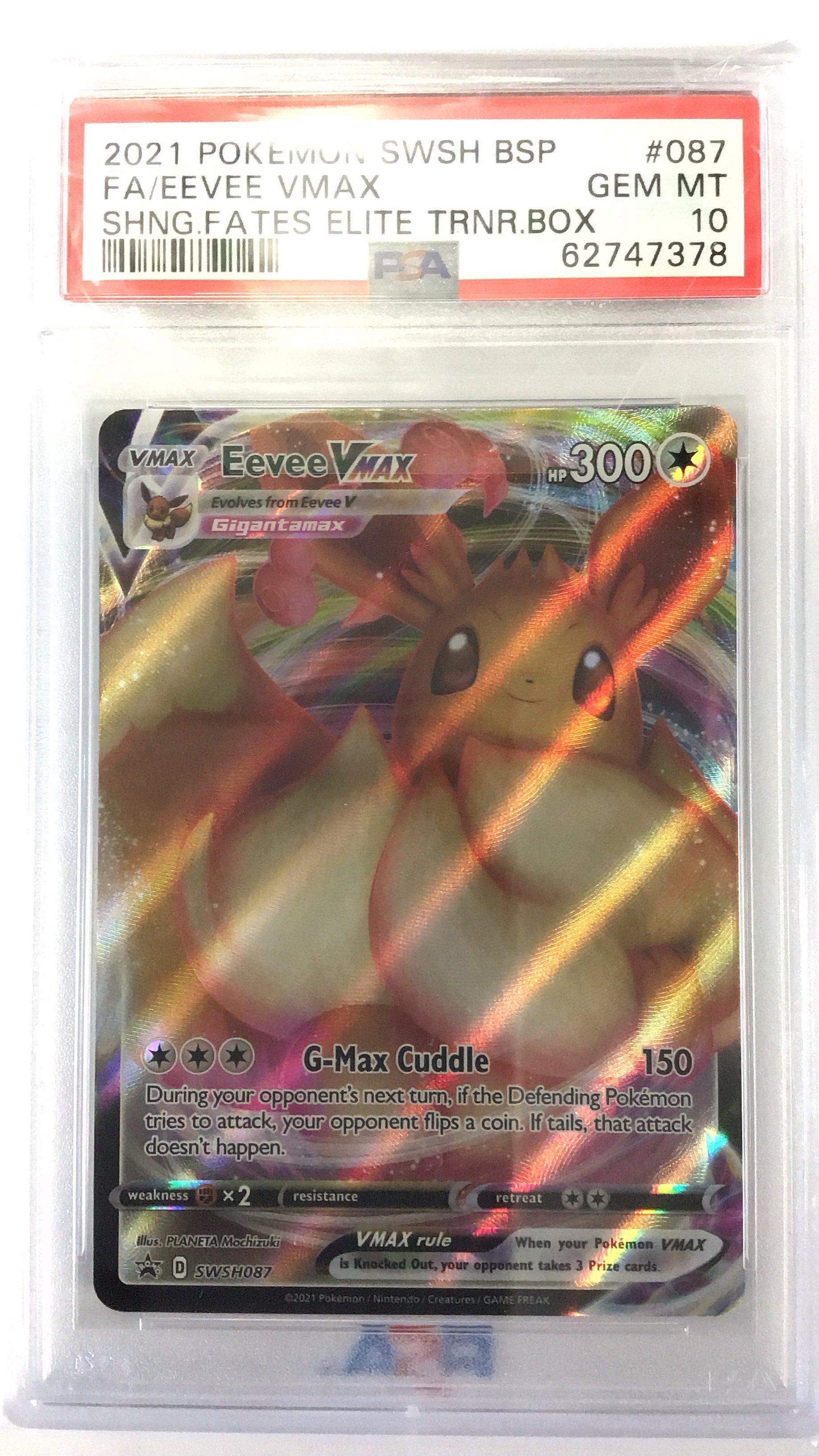 2021 Pokemon Swsh Black Star Promo 087 Full Art/eevee Vmax Shining