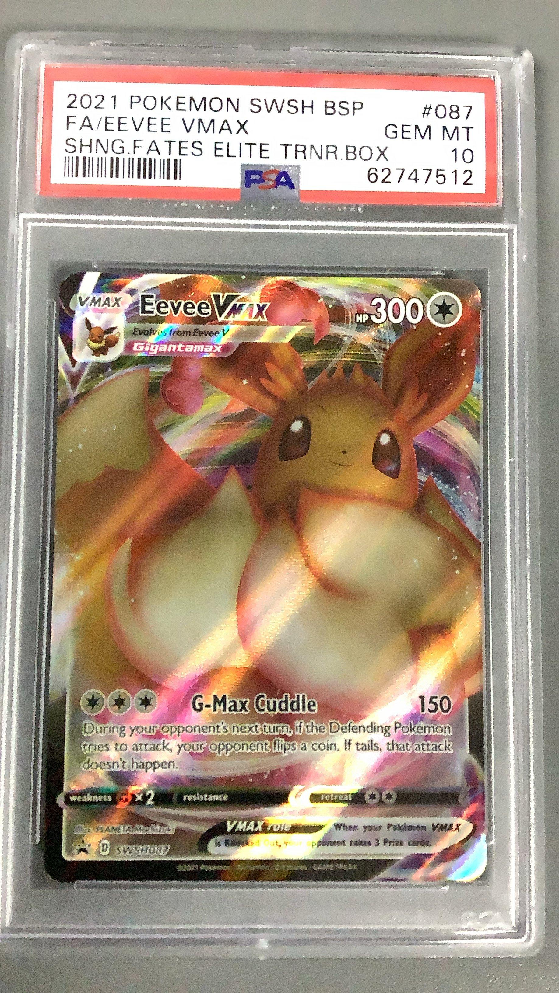 2021 Pokemon Swsh Black Star Promo 087 Full Art/eevee Vmax Shining