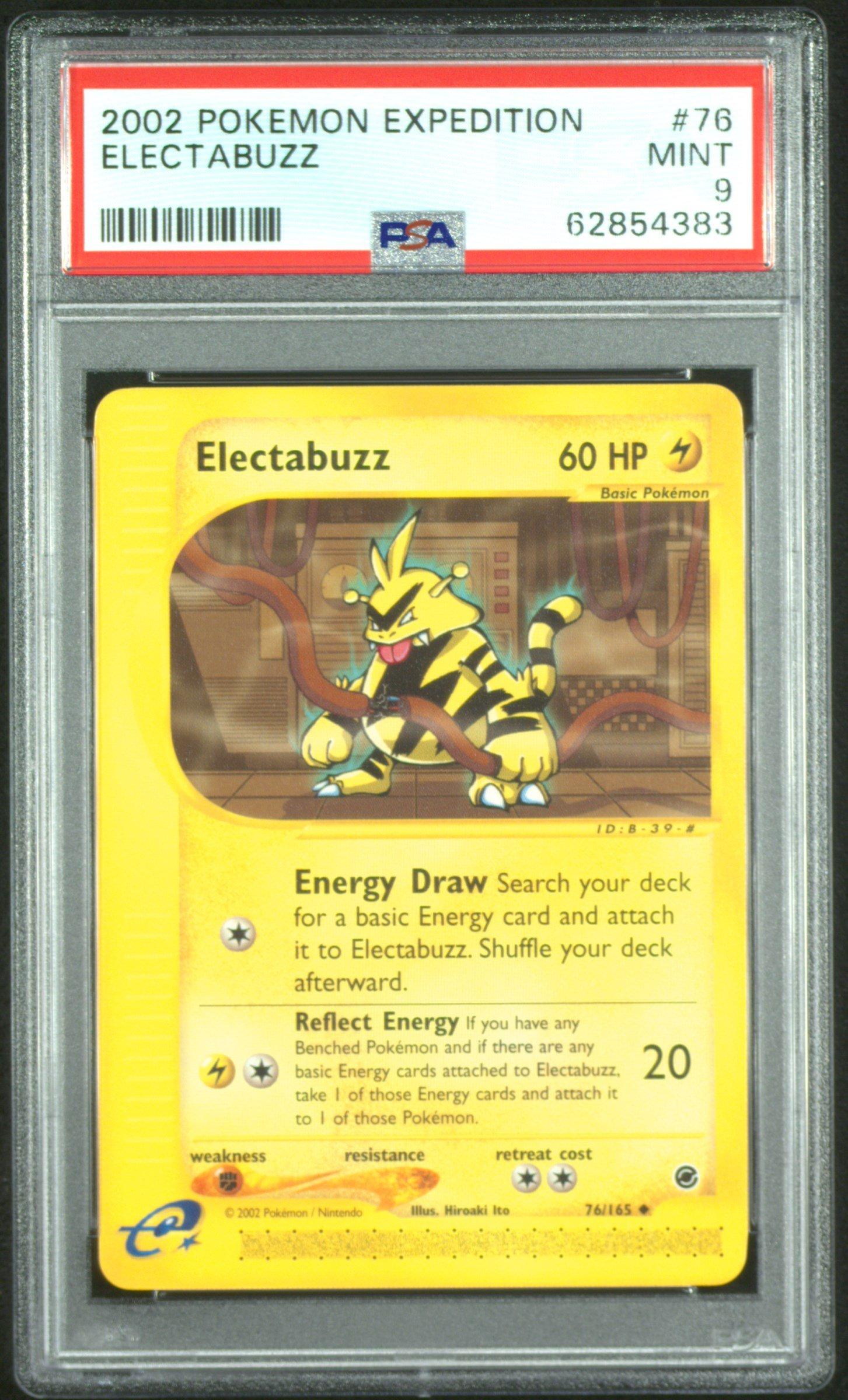 2002 Pokemon Expedition 76 Electabuzz PSA