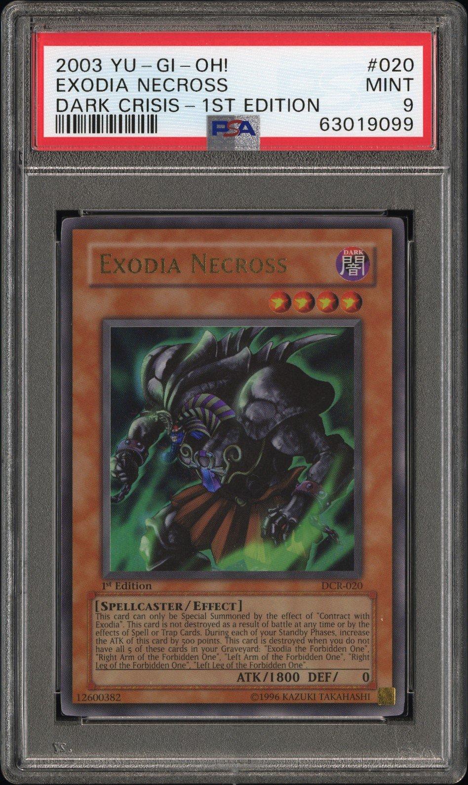 旧アジア エグゾディアネクロス Exodia Necross 1st Yu-Gi-Oh! TCG Exodia Necross Dark Crisis DCR-020 1st Edition Ultra