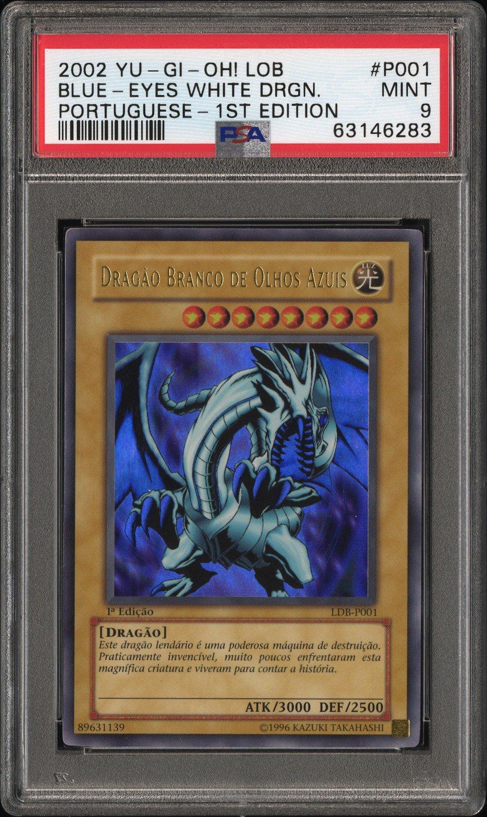 2002 Yu-gi-oh! Lob-legend Of Blue Eyes White Dragon P001 Blue-eyes