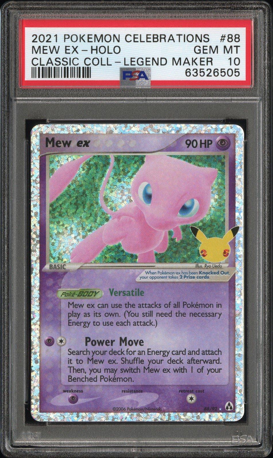 2021 Pokemon Celebrations Classic Collection 88 Mew Ex-holo PSA