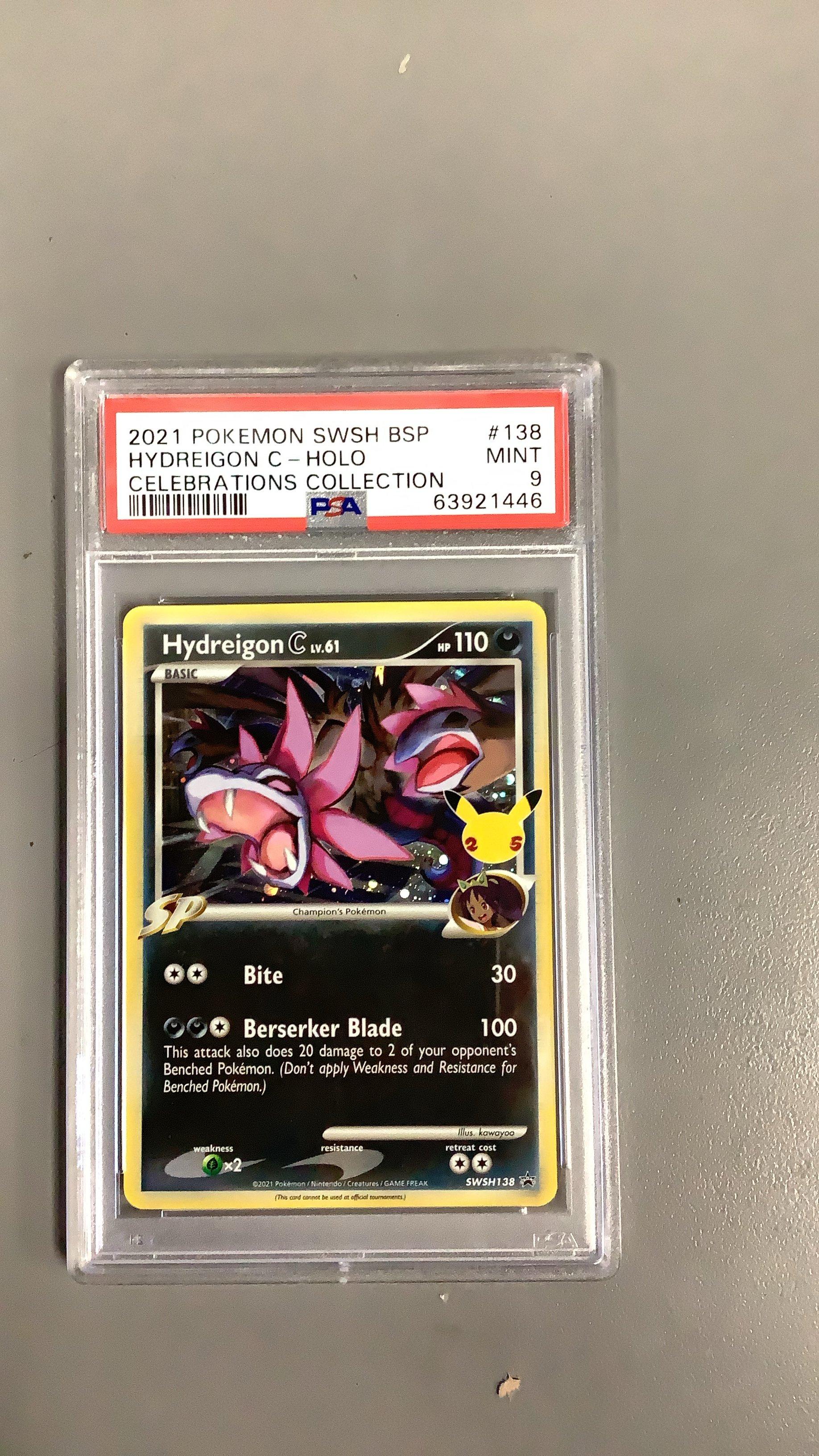 2021 Pokemon Swsh Black Star Promo 138 Hydreigon C-holo Celebrations Collection PSA 9