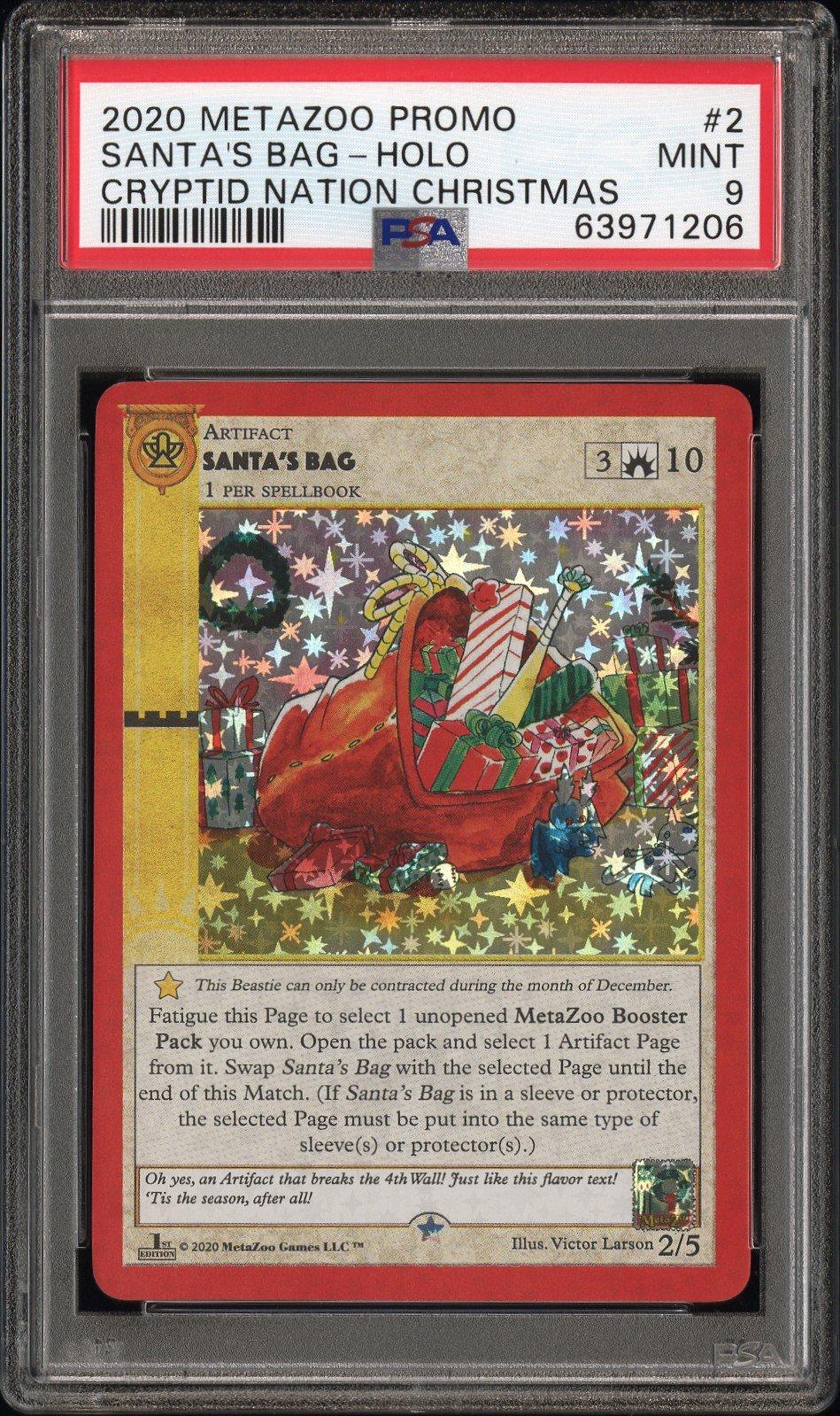 PSA 10 GEM MINT store 2nd Edition 2020 Christmas Gingerbread Man NON Holo 4/5