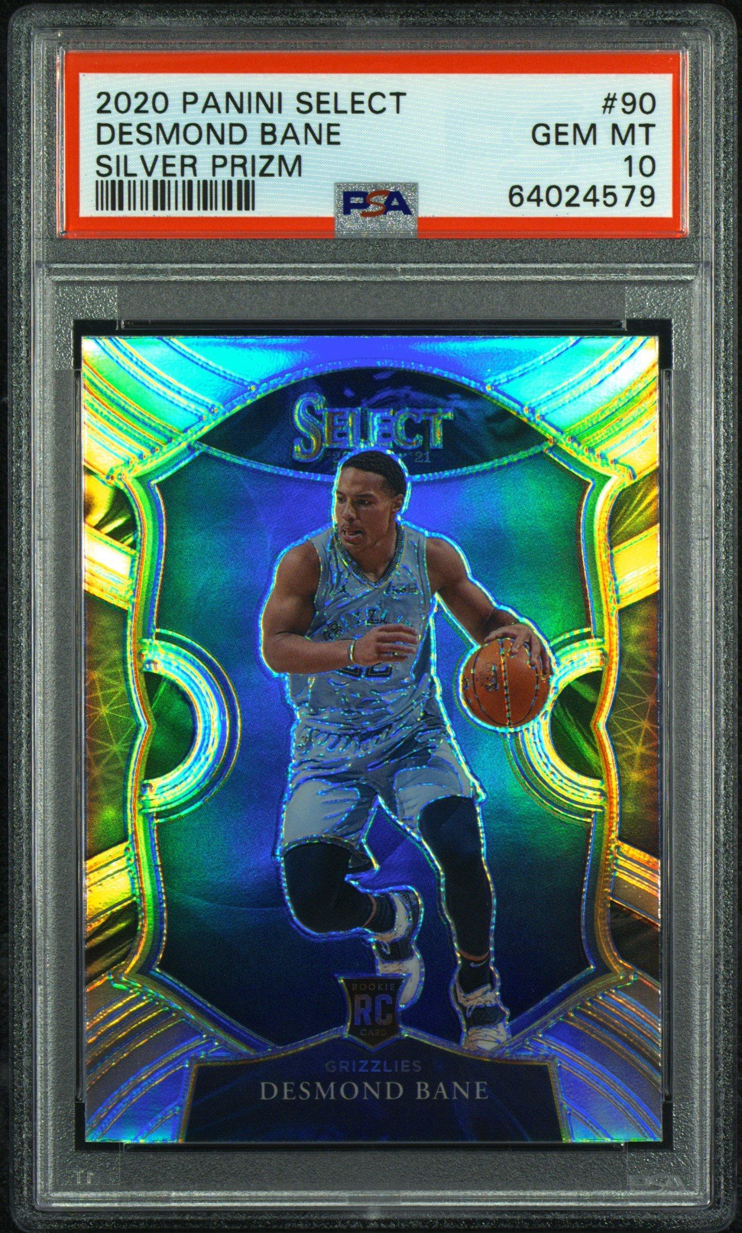 2020 Panini Select 90 Desmond Bane Silver Prizm PSA 10 Graded Card 