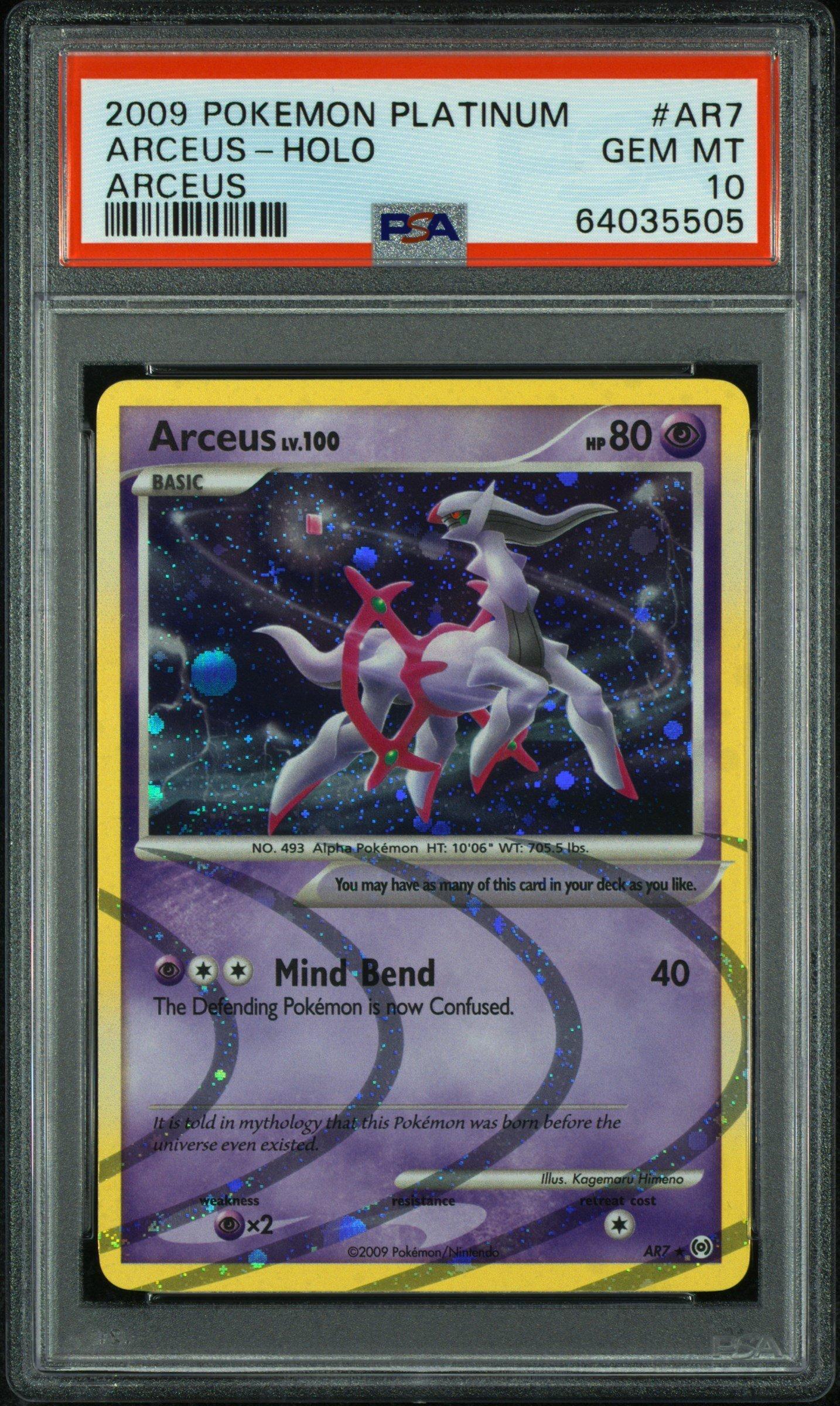 2009 Pokemon Platinum Arceus Ar7 Arceus-holo PSA