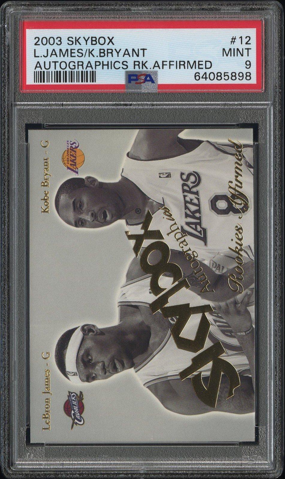2003 Skybox Autographics Rookies Affirmed 12 Lebron James/kobe