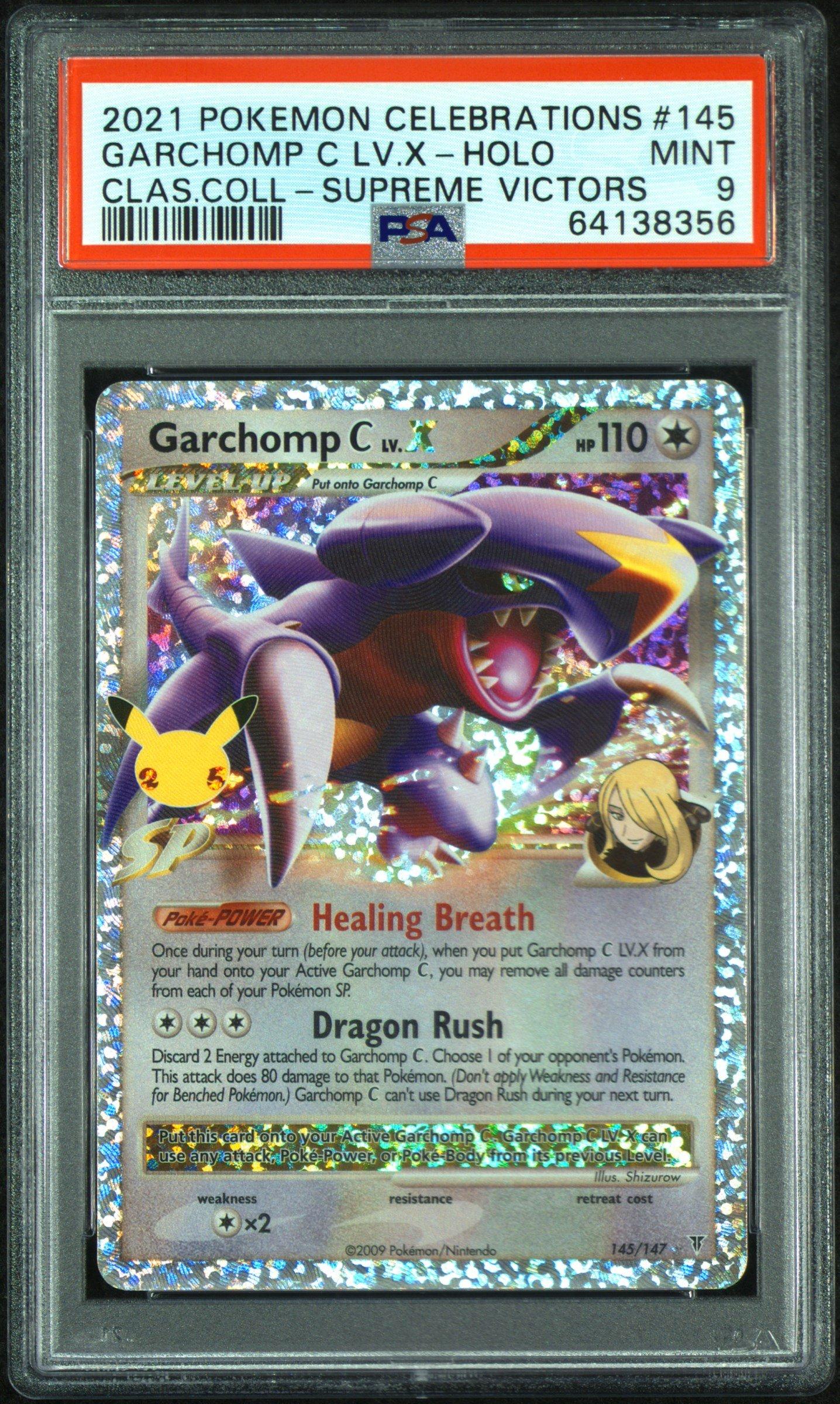 2021 Pokemon Celebrations Classic Collection 145 Garchomp C Lv.x PSA