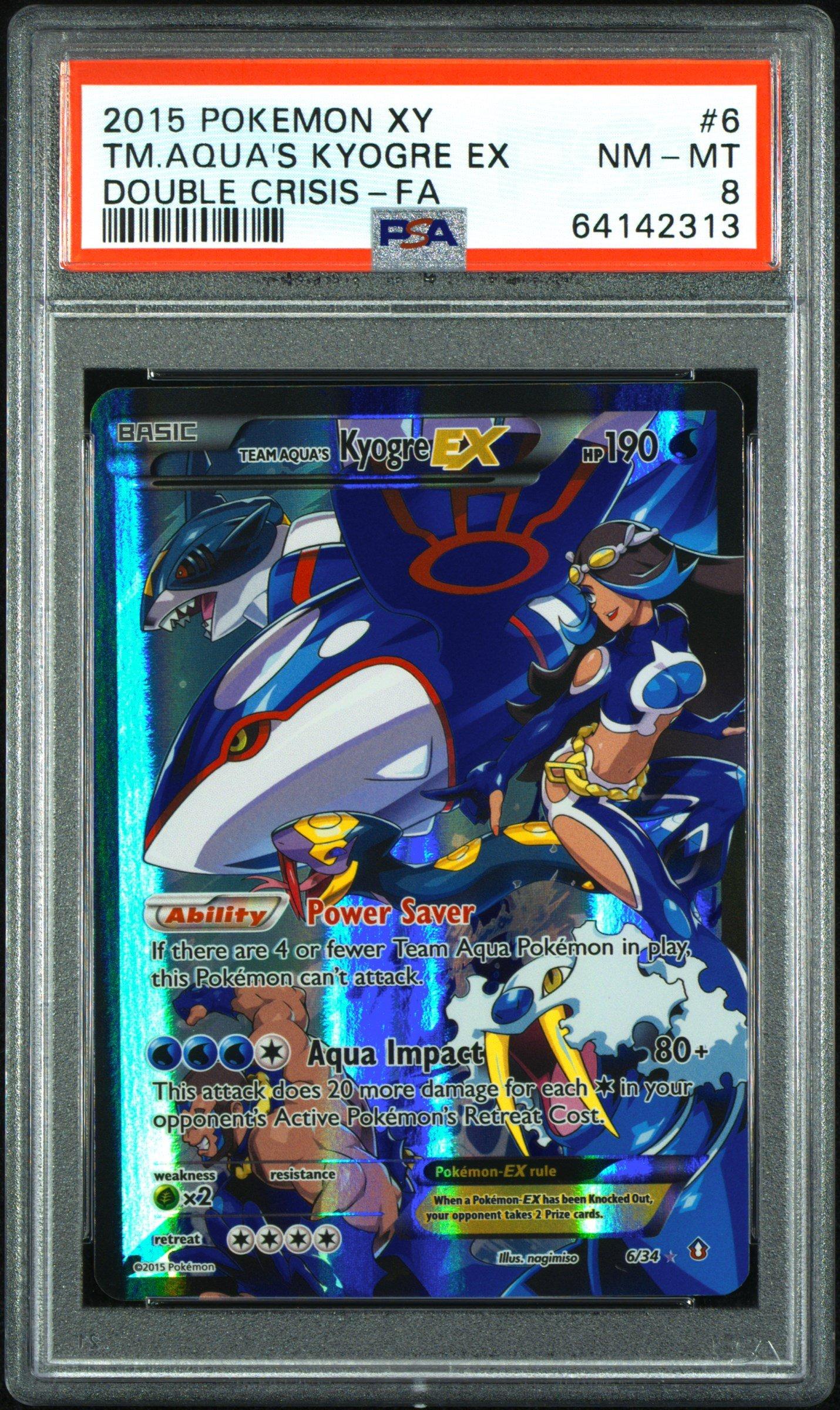 GameStop 2015 Pokemon Xy Double Crisis 6 Full Art/team Aqua's