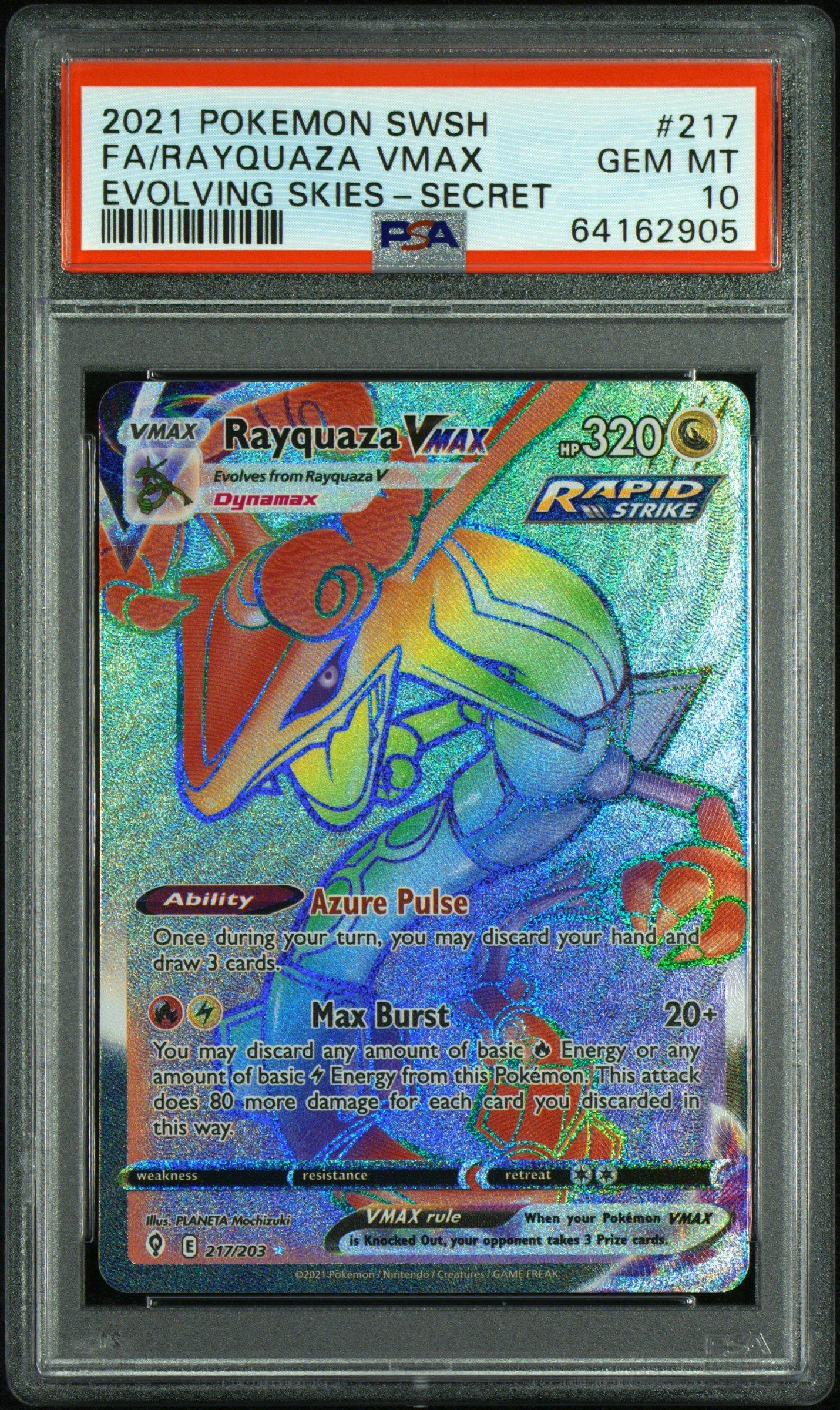 2021 Pokemon Sword & Shield Evolving Skies 217 Full Art/rayquaza