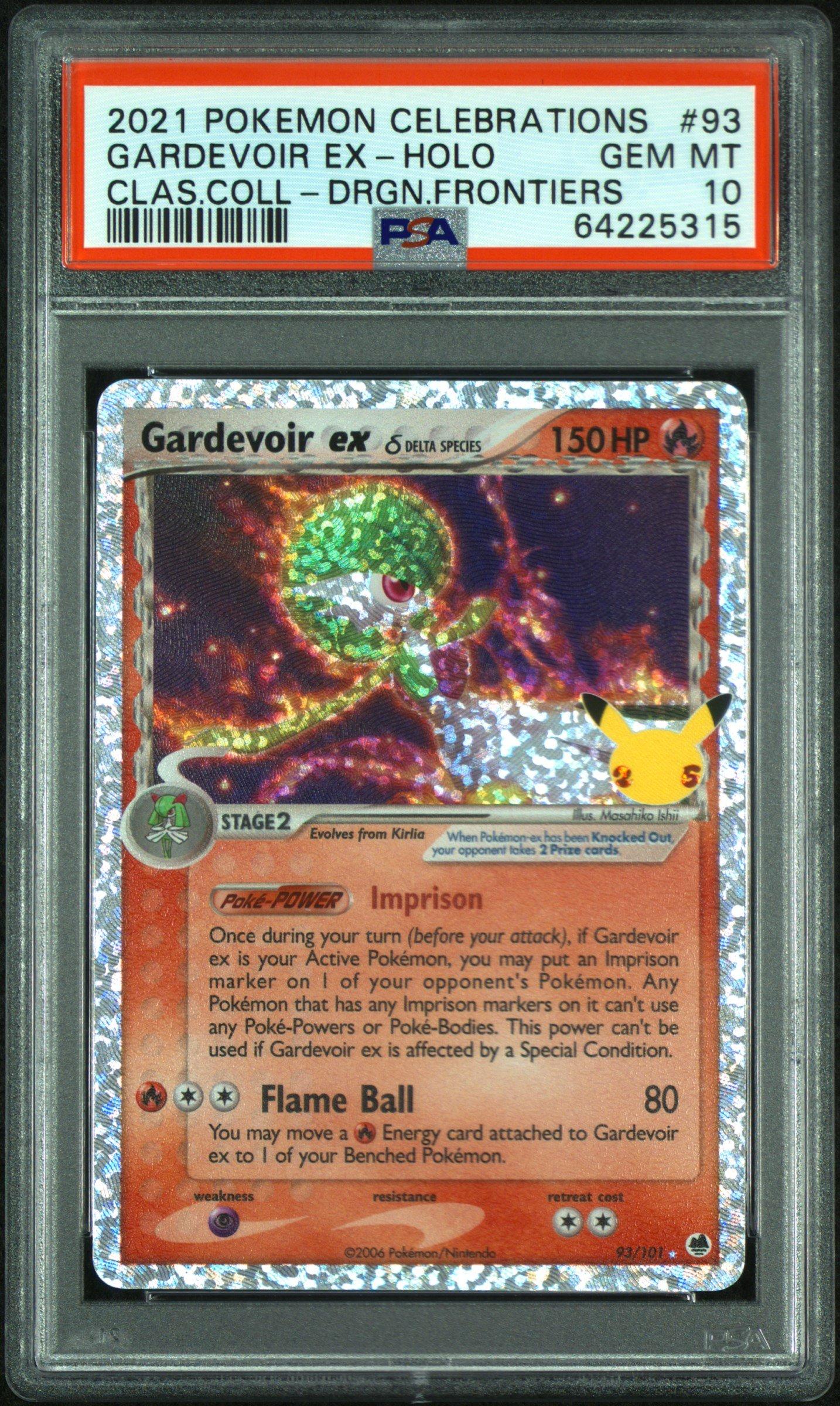 2021 Pokemon Celebrations Classic Collection 93 Gardevoir Ex-holo PSA