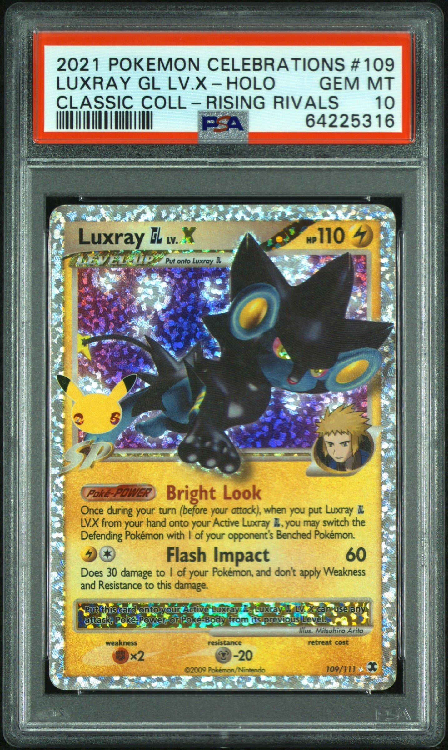 2021 Pokemon Celebrations Classic Collection 109 Luxray Gl Lv.x