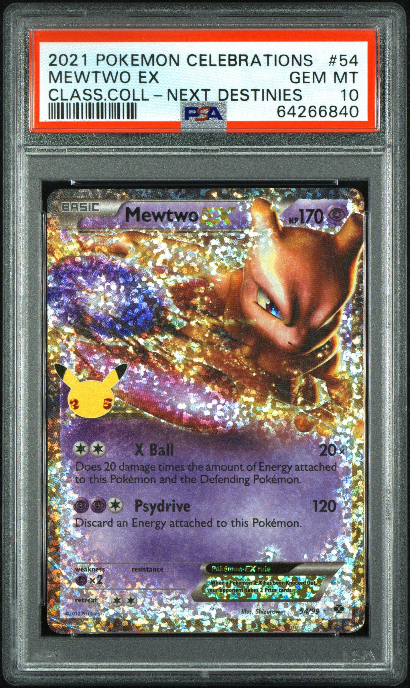 2021 Pokemon Celebrations Classic Collection 54 Mewtwo Ex PSA