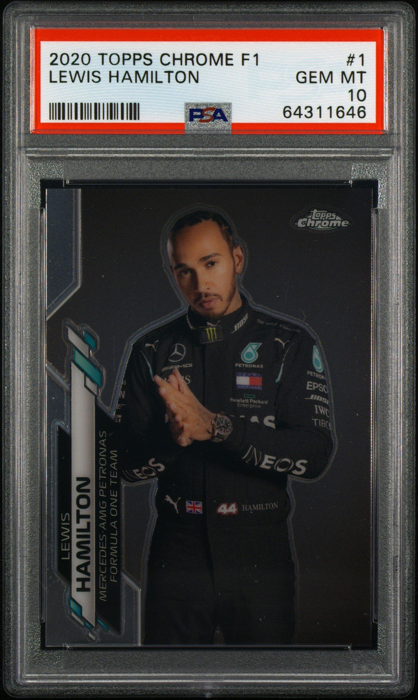 2020 Topps Chrome Formula 1 1 Lewis Hamilton PSA