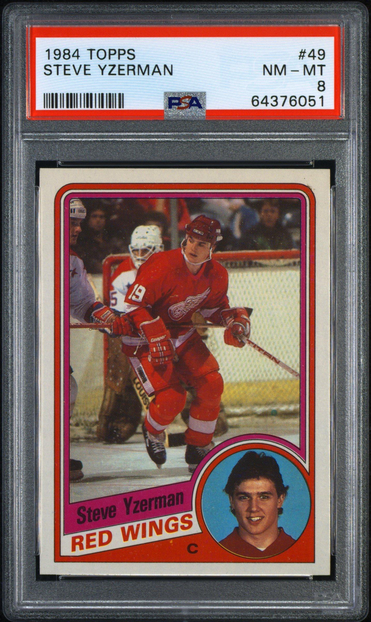 1984 Topps 49 Steve Yzerman PSA 8 Graded Card | GameStop
