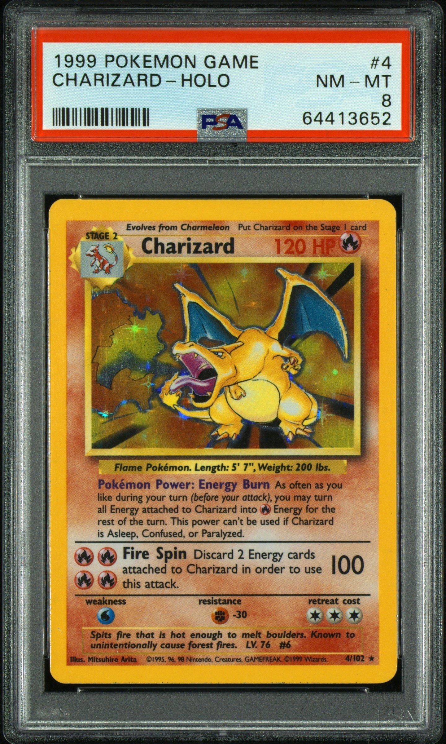 1999 Pokemon Game 4 Charizard-holo PSA 8 Graded Card | GameStop